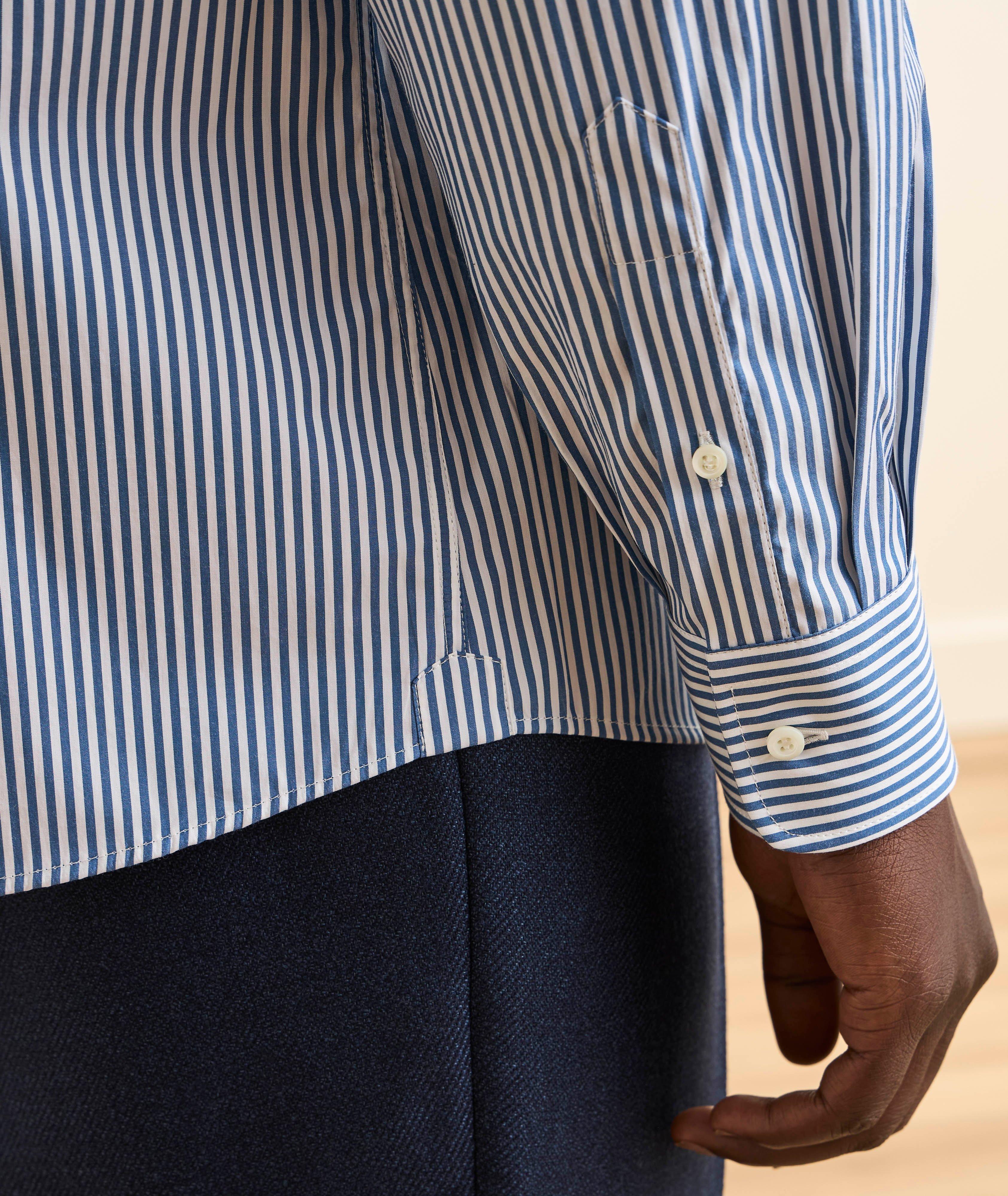 Chemise coton rayée coupe-Easy image 4