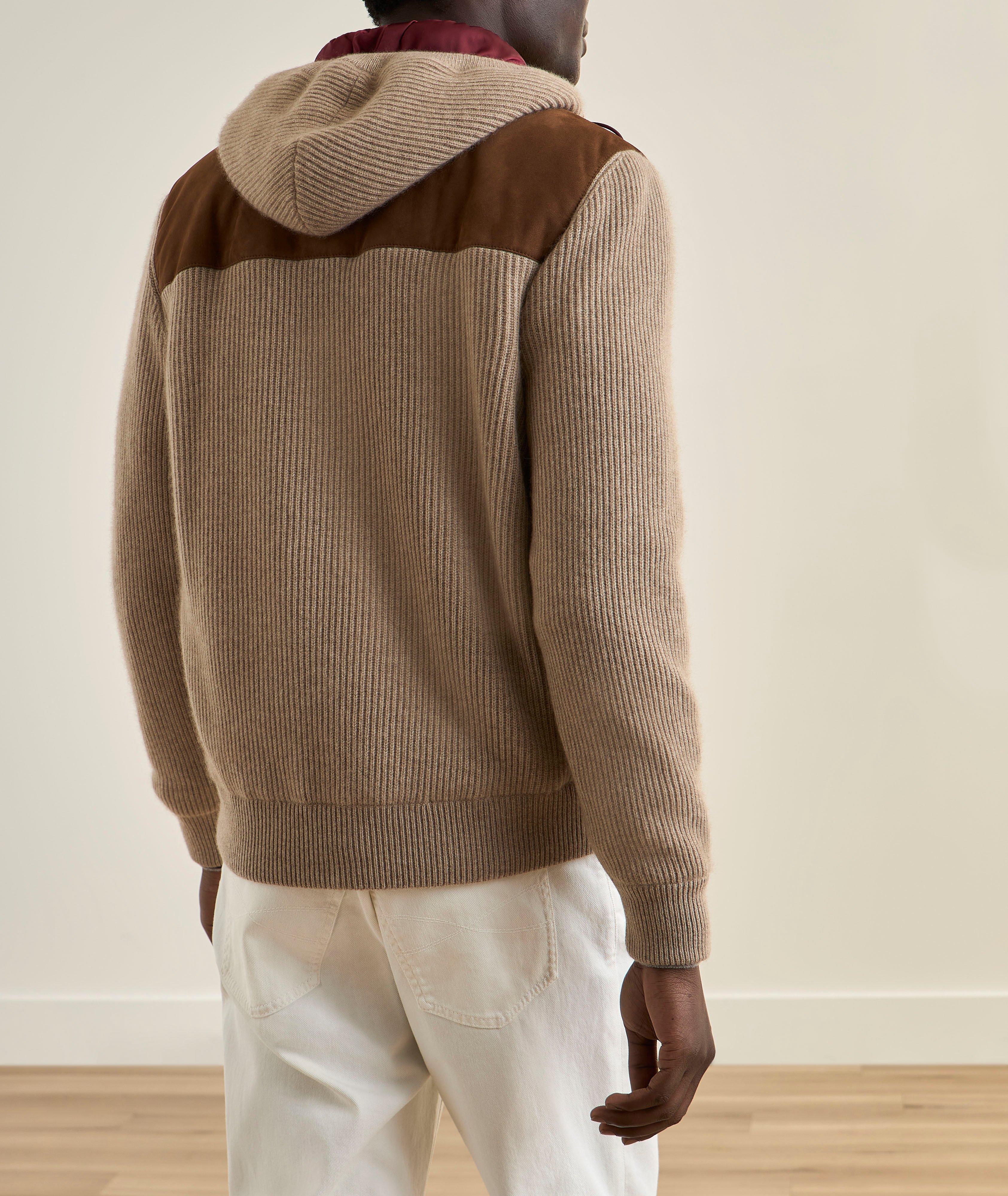 Suede & Cashmere Knit Hybrid Jacket image 2