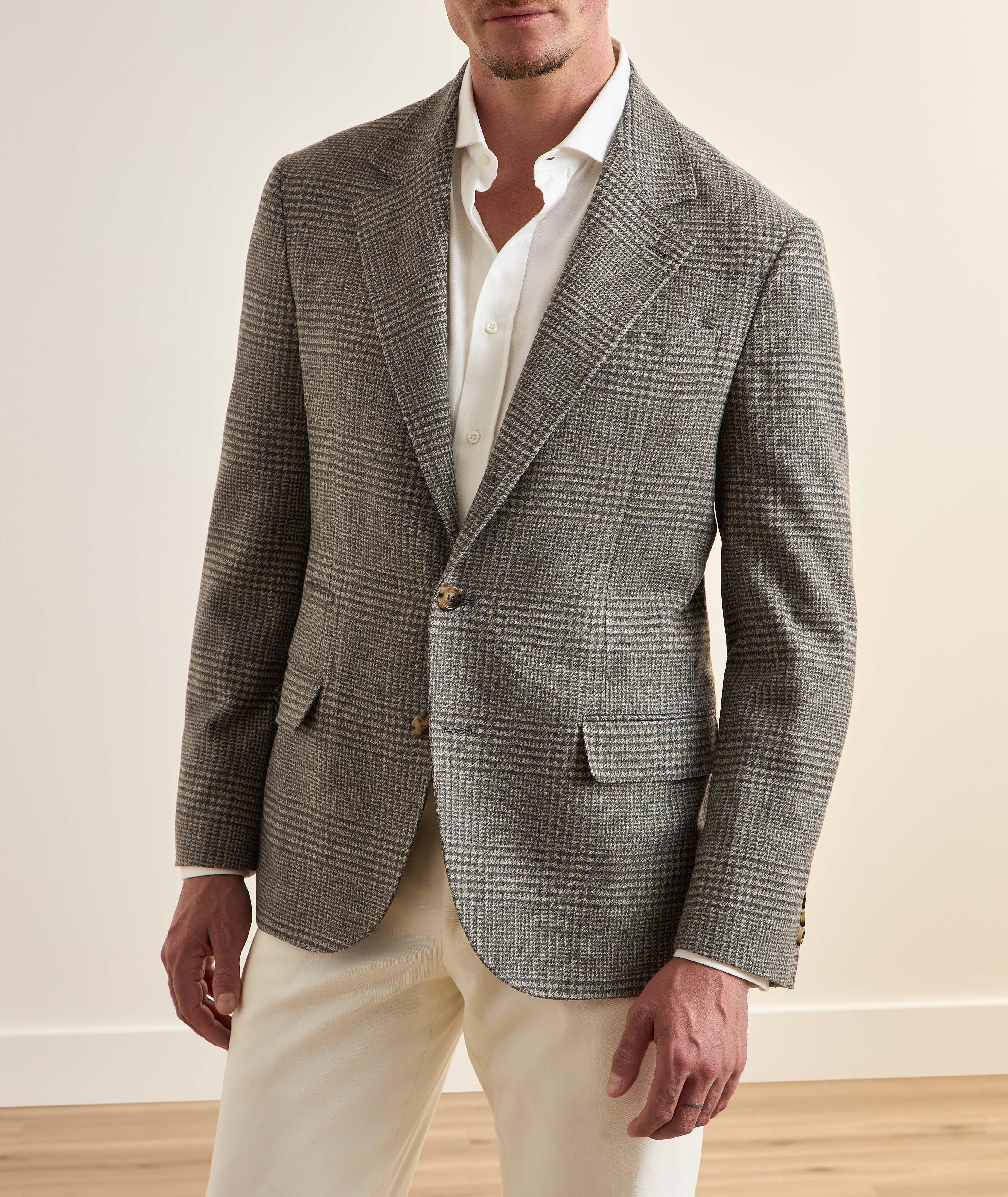 Brunello Cucinelli Glen Check Deconstructed Sport Jacket | Sport