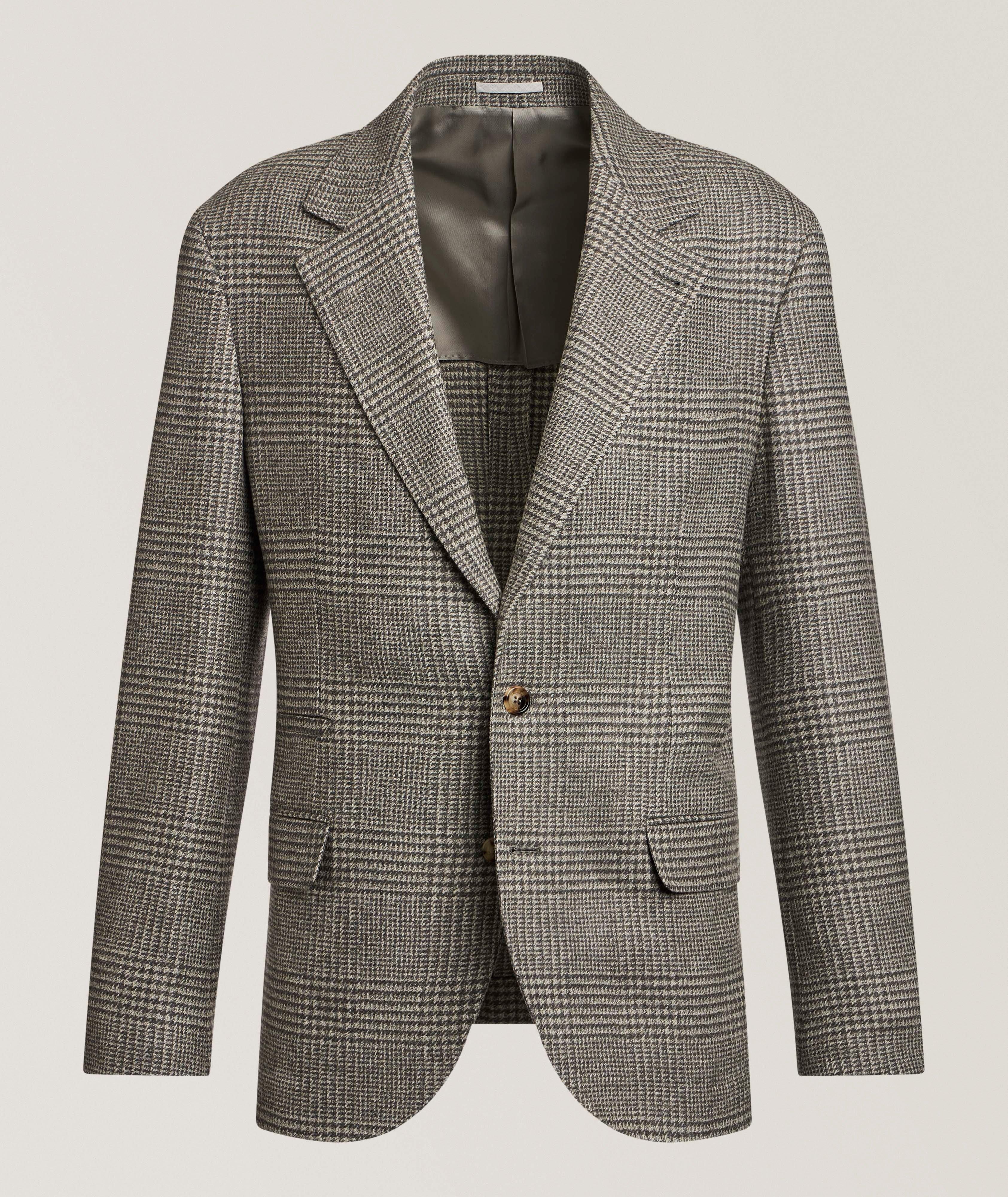 Brunello Cucinelli Glen Check Deconstructed Sport Jacket