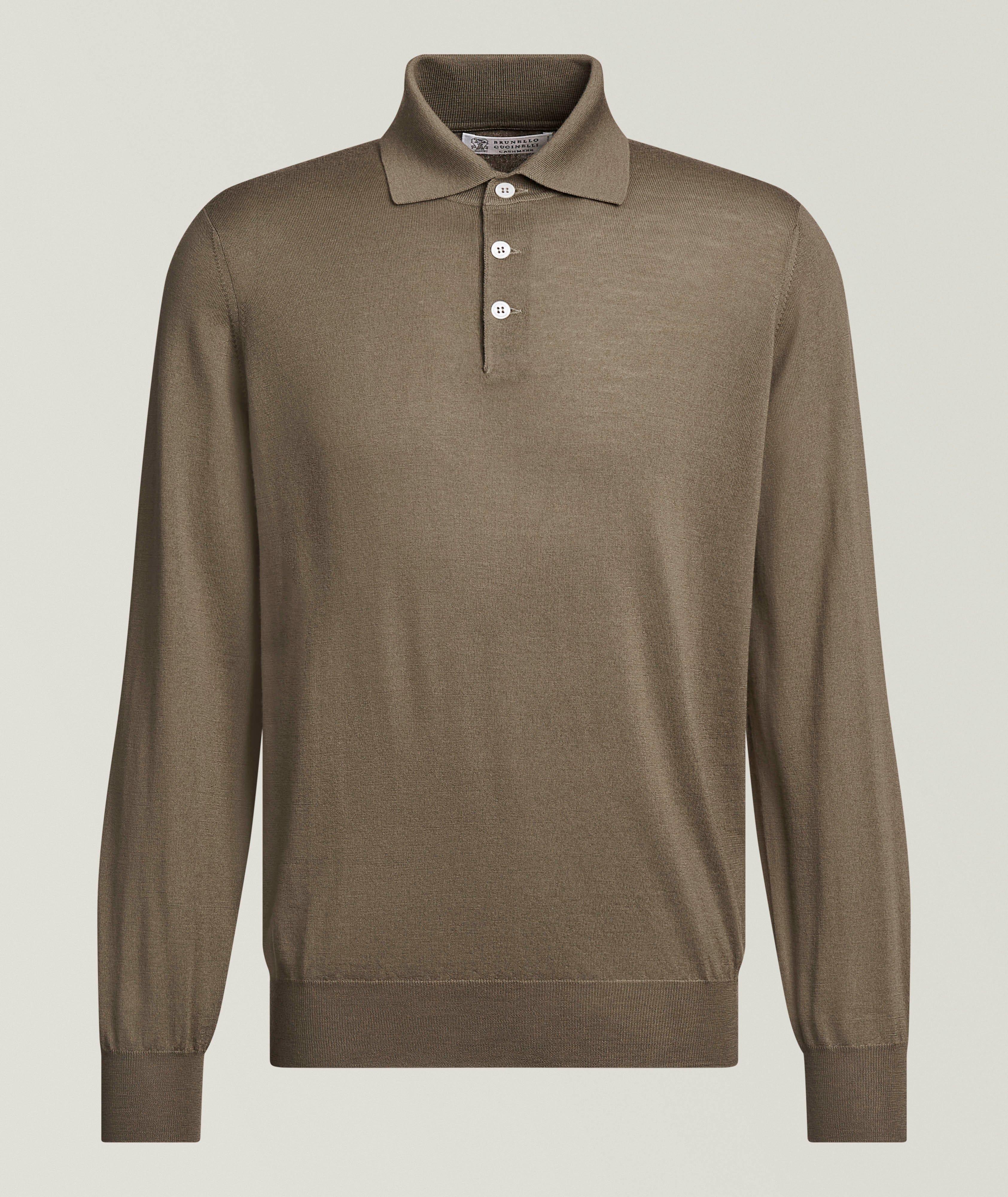 Brunello Cucinelli Fine Gauge Wool-Cashmere Knitted Polo 