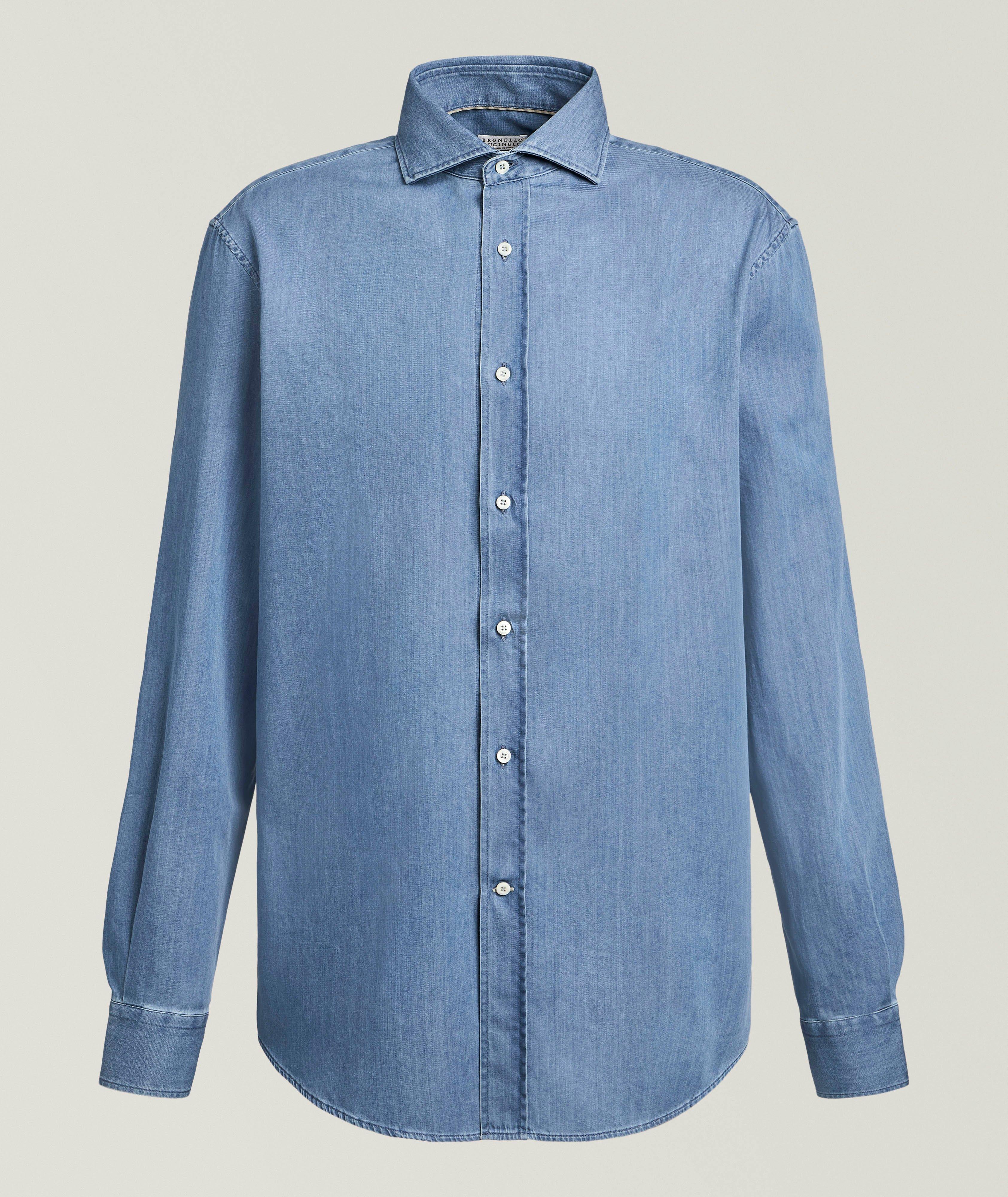 Brunello Cucinelli Easy-Fit Cotton Denim Shirt