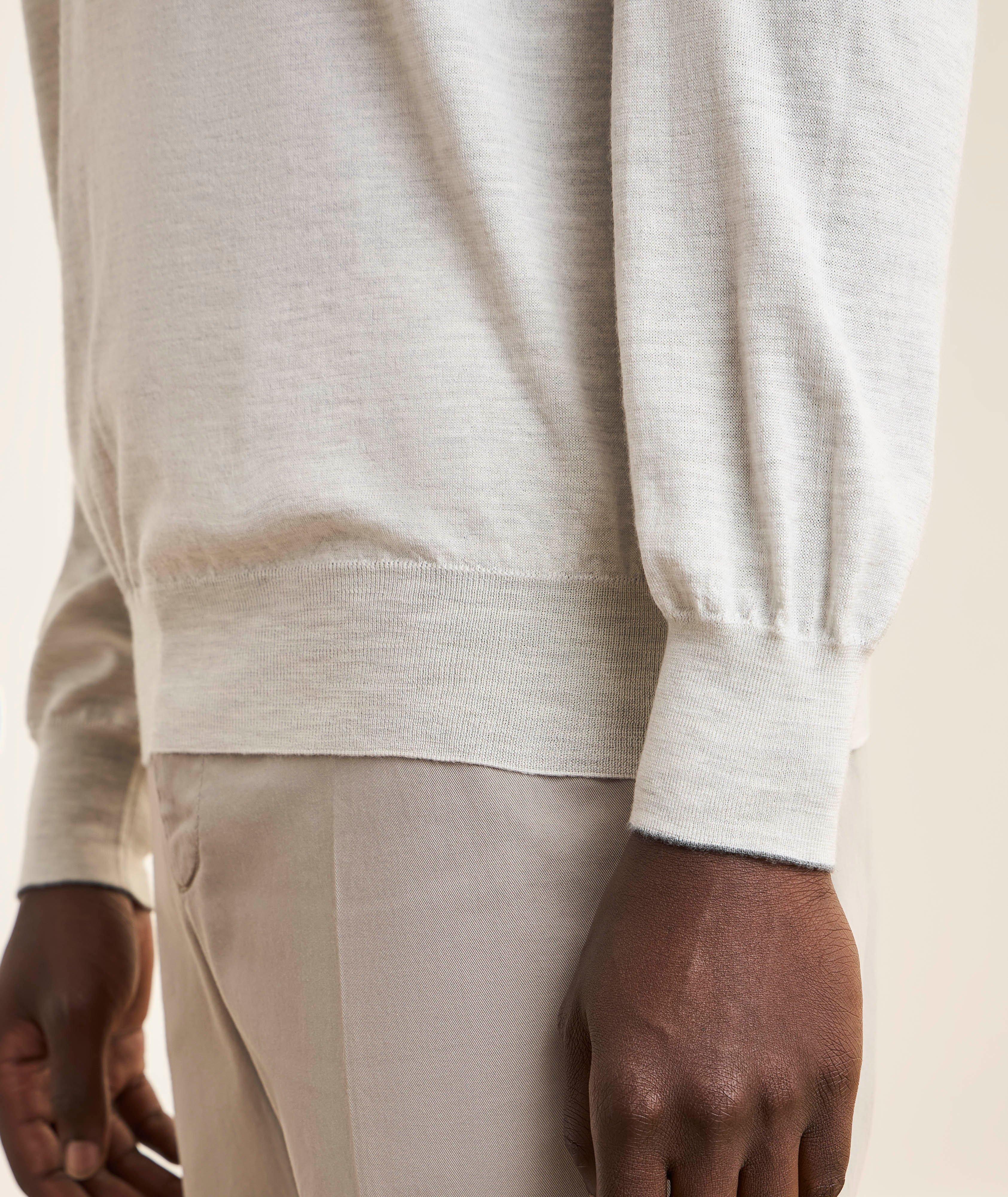 Fine Gauge Wool-Cashmere Knitted Polo  image 4