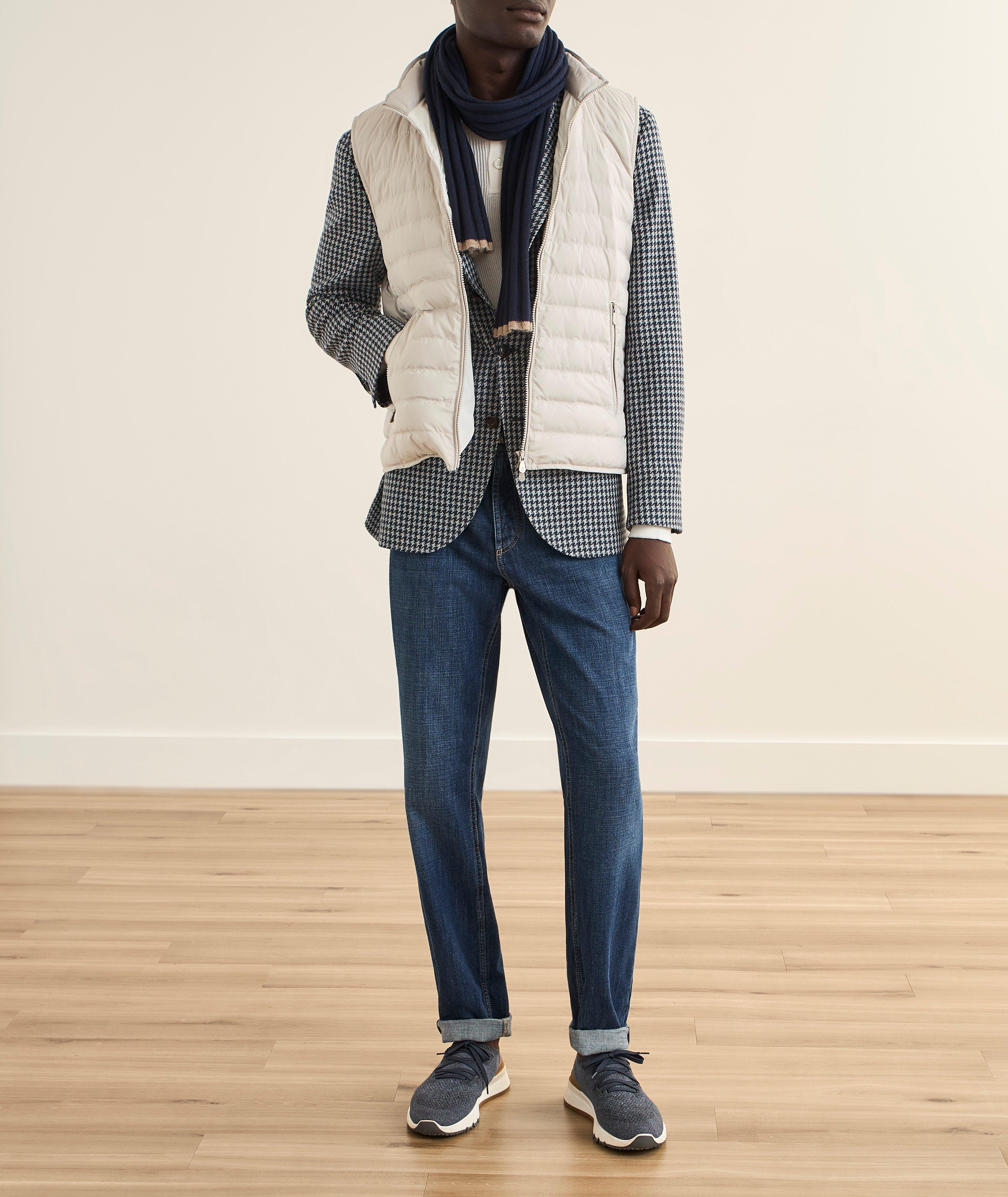 Ribbed Raglan Cotton Polo Sweater image 5