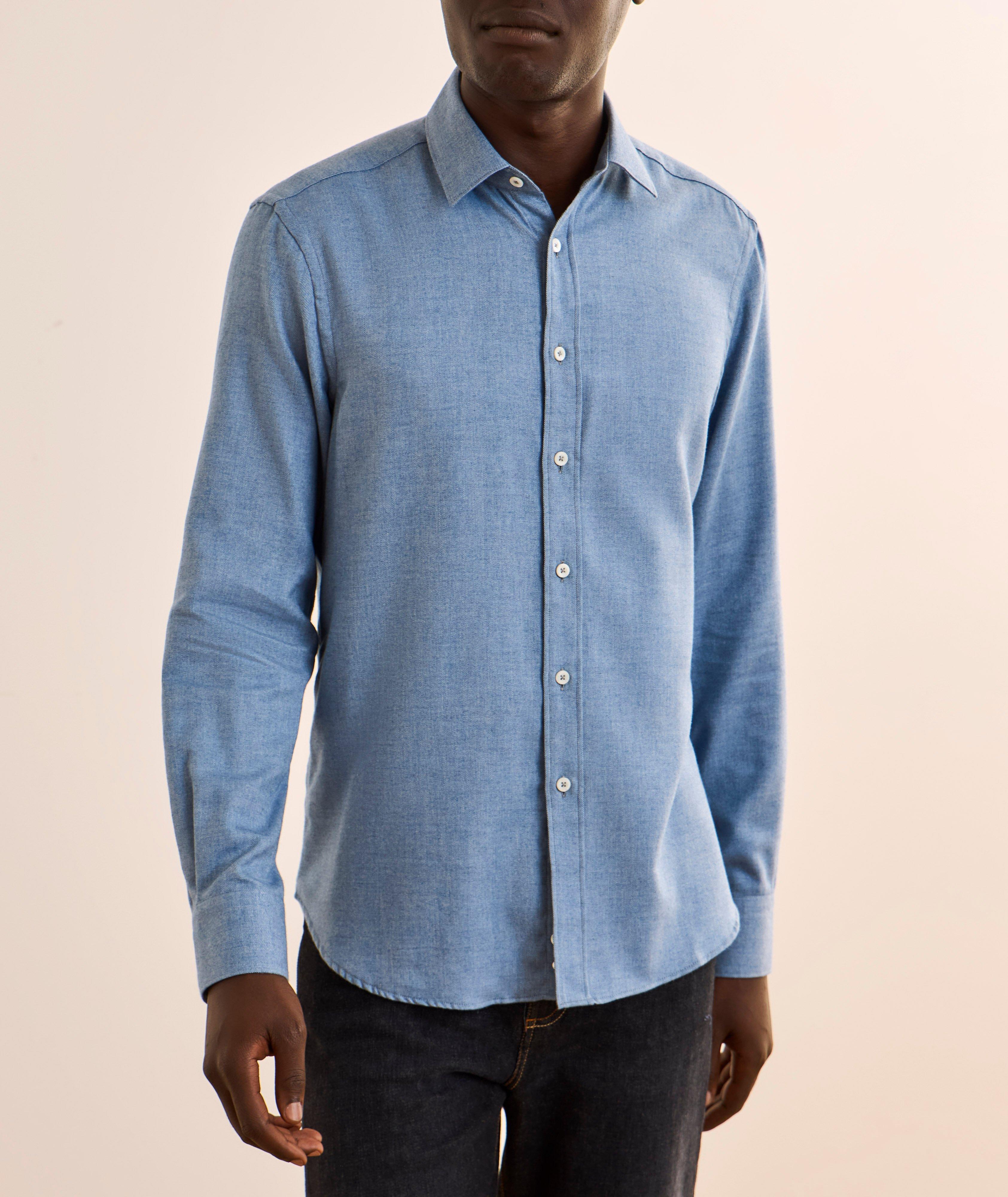 Herringbone Cotton-Lyocell Shirt image 1
