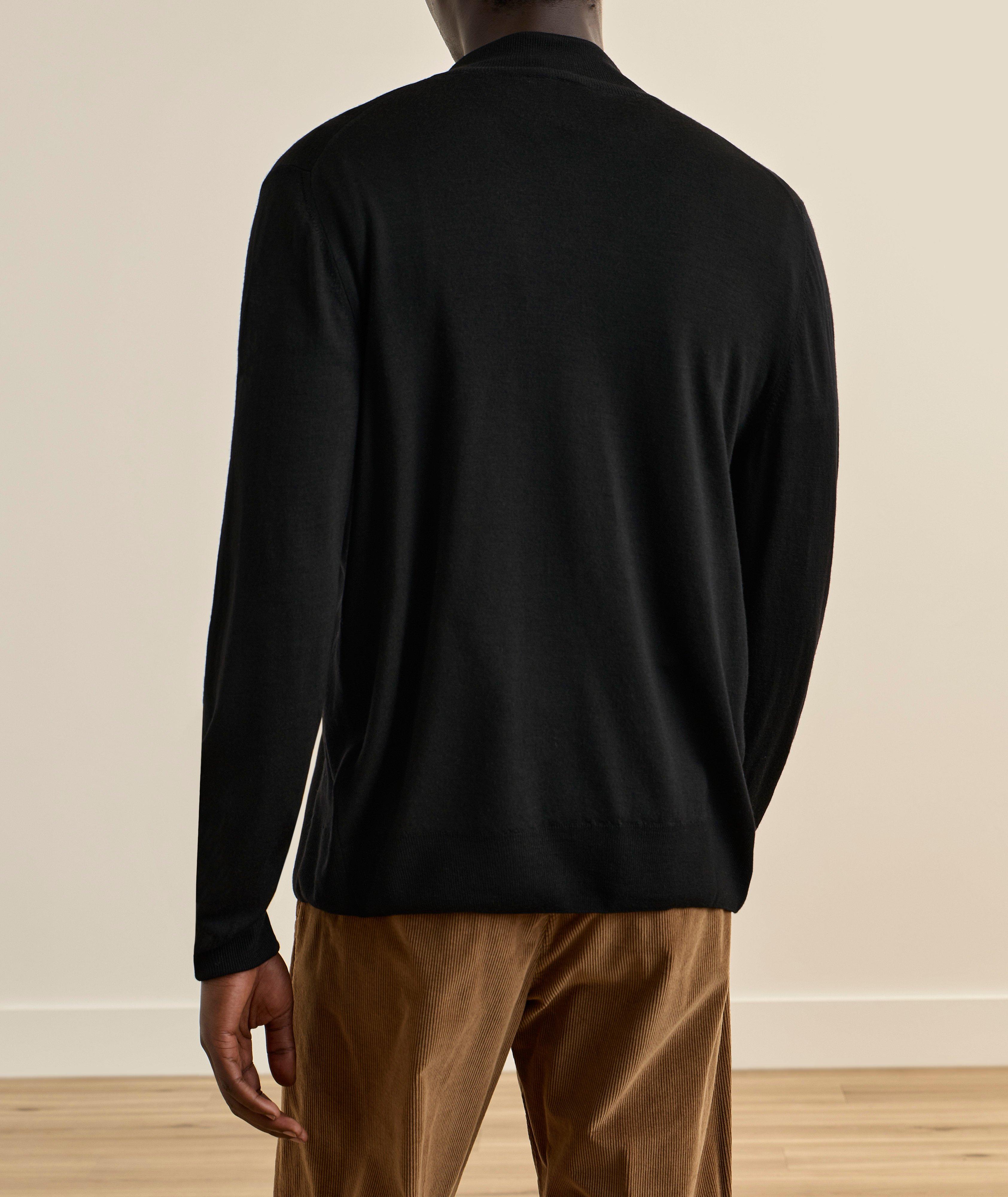 Pull zippé laine mérinos image 2