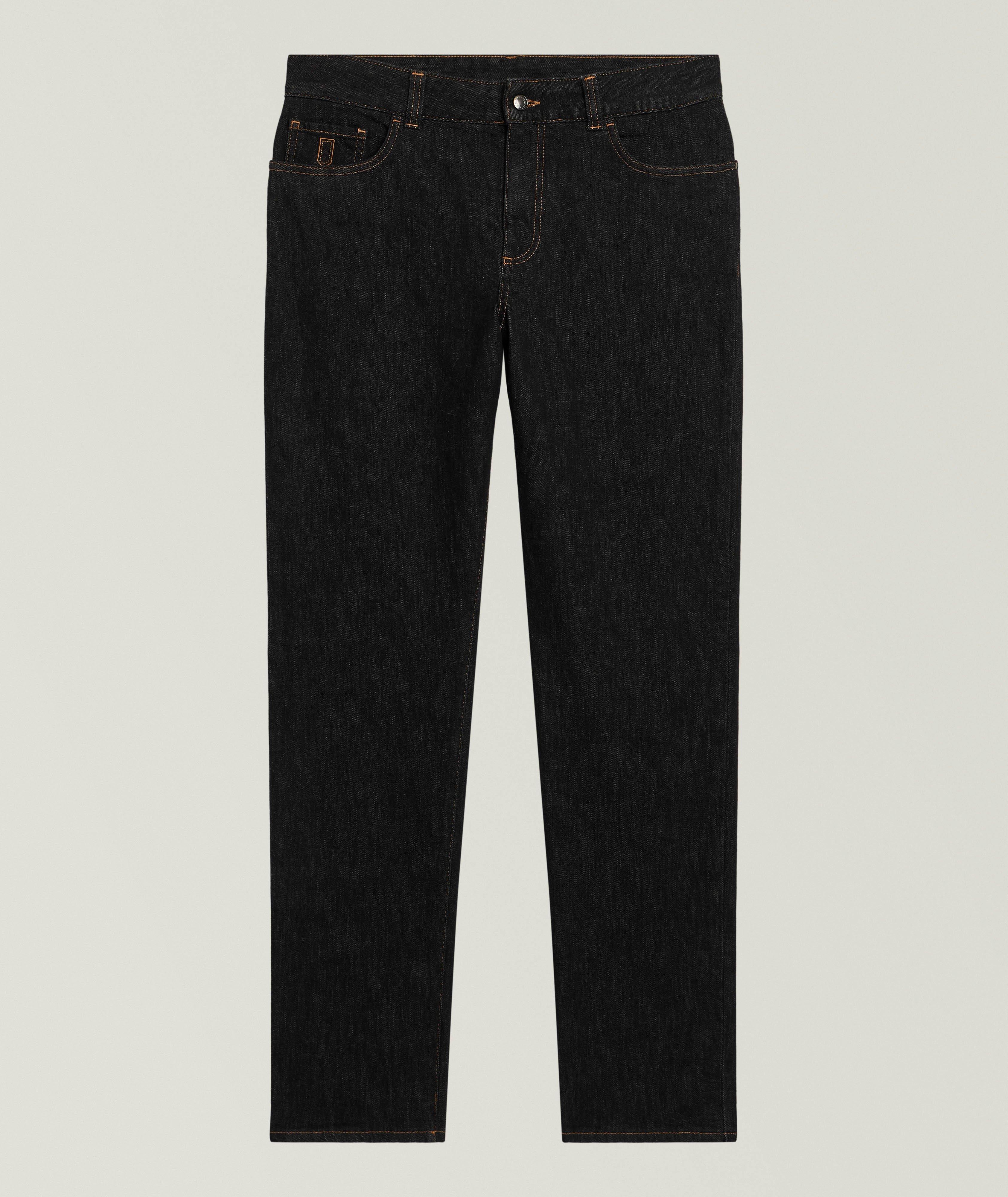 Canali Slim-Fit Stretch-Denim Jeans 