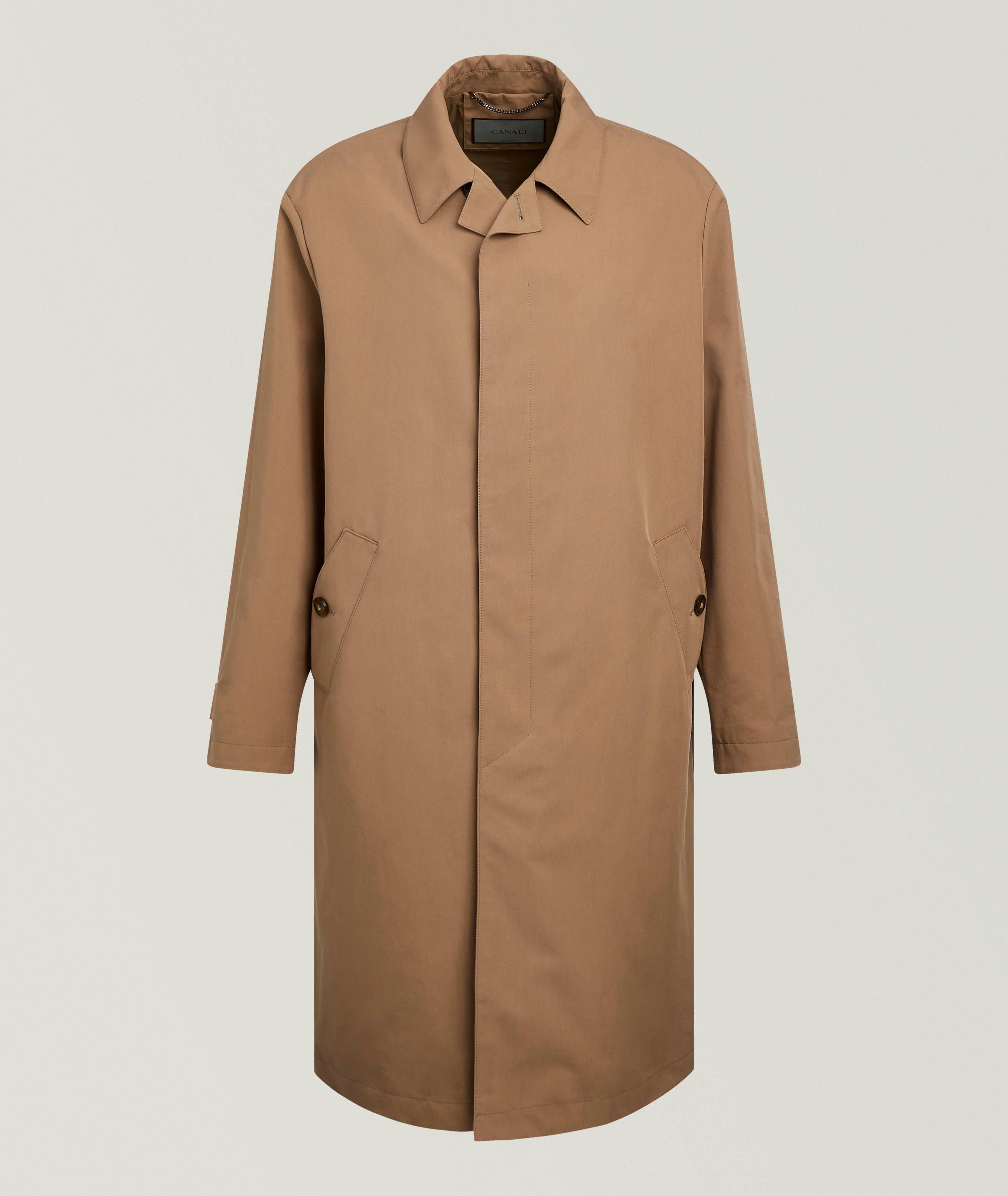 Canali Ultralight Microfibre Trench Raincoat