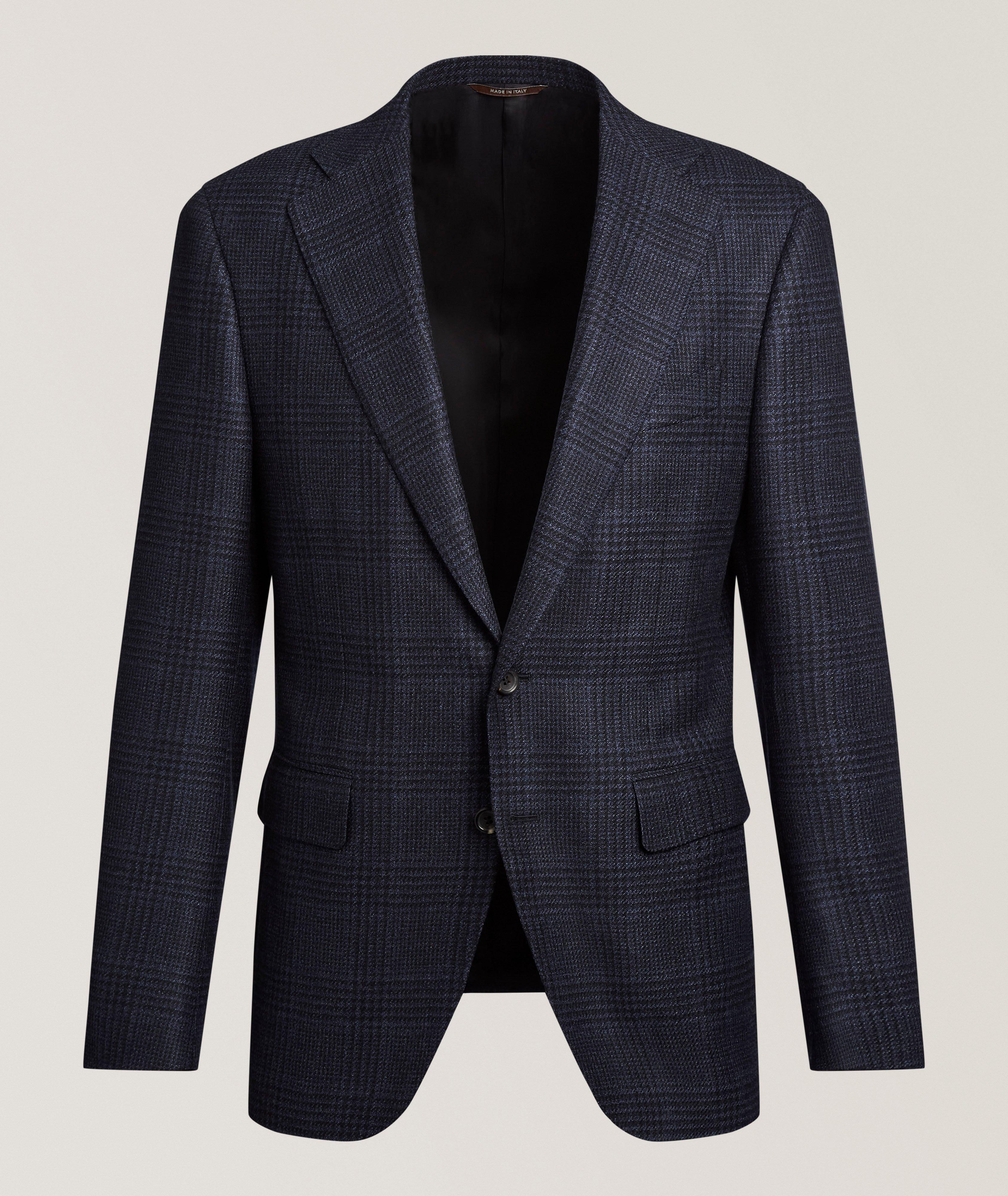 Canali Kei Glen Check Deconstructed Sport Jacket
