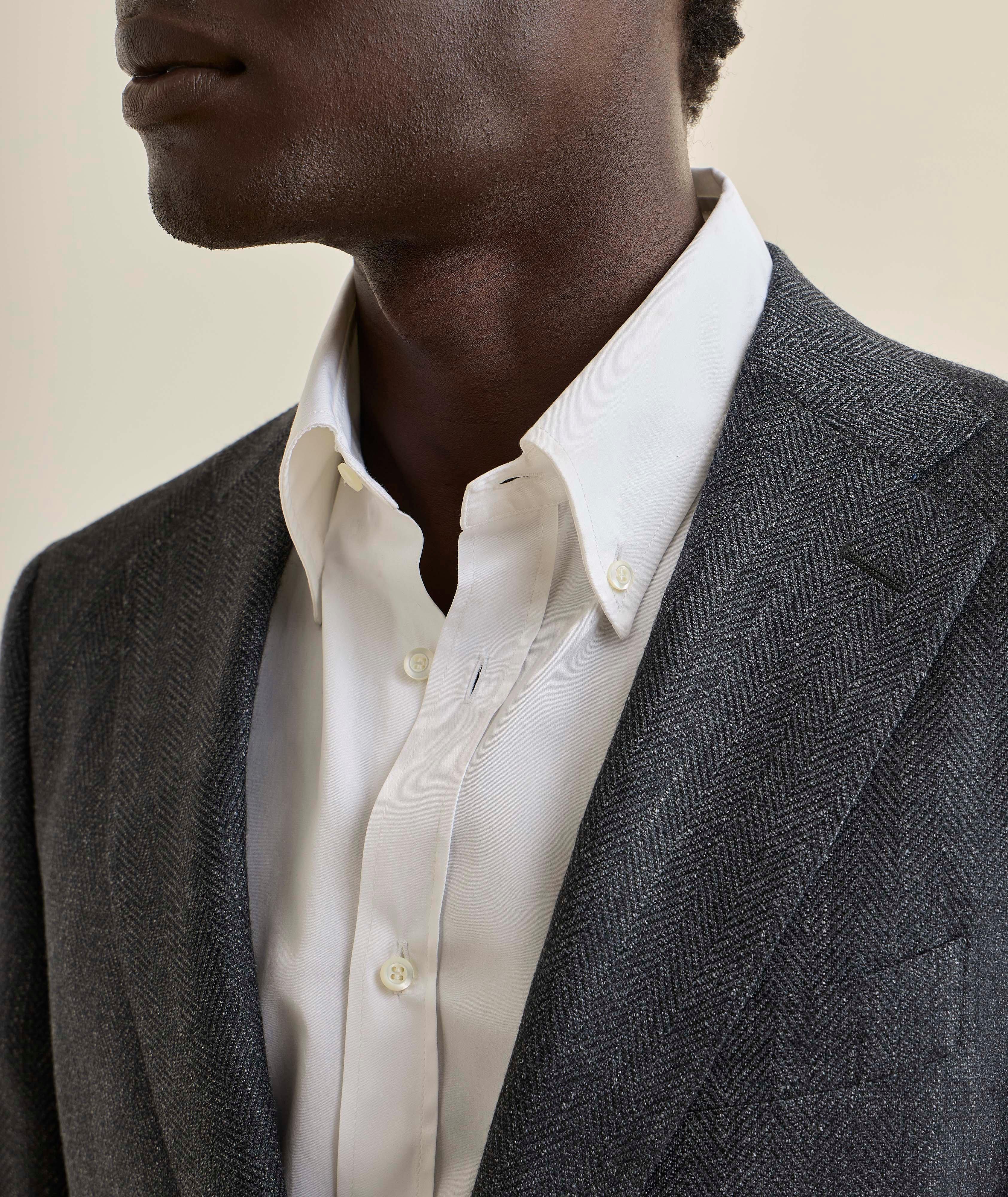 Capri Herringbone Wool-Blend Sport Jacket  image 3