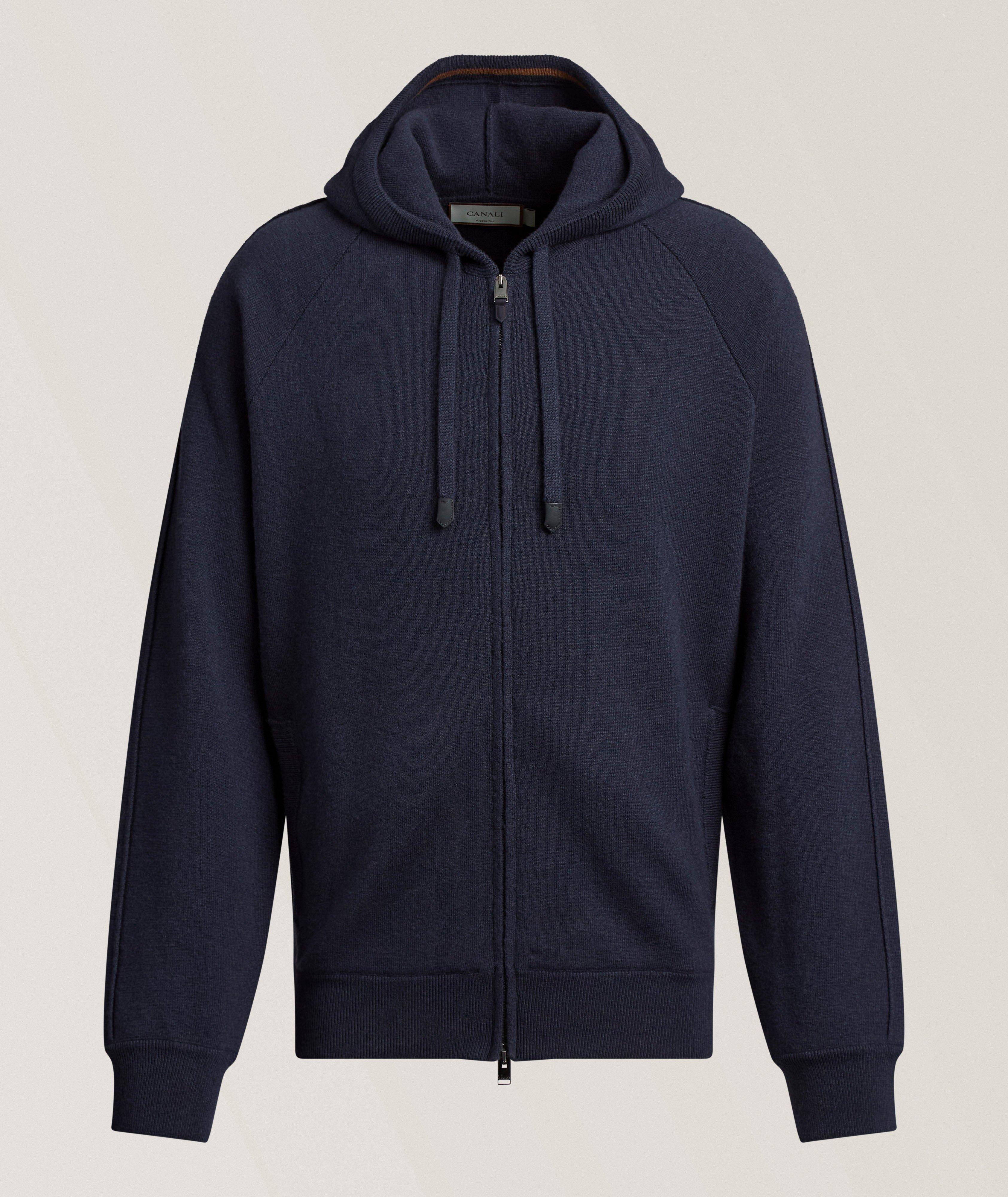 Pull à capuche cachemire-laine vierge image 0