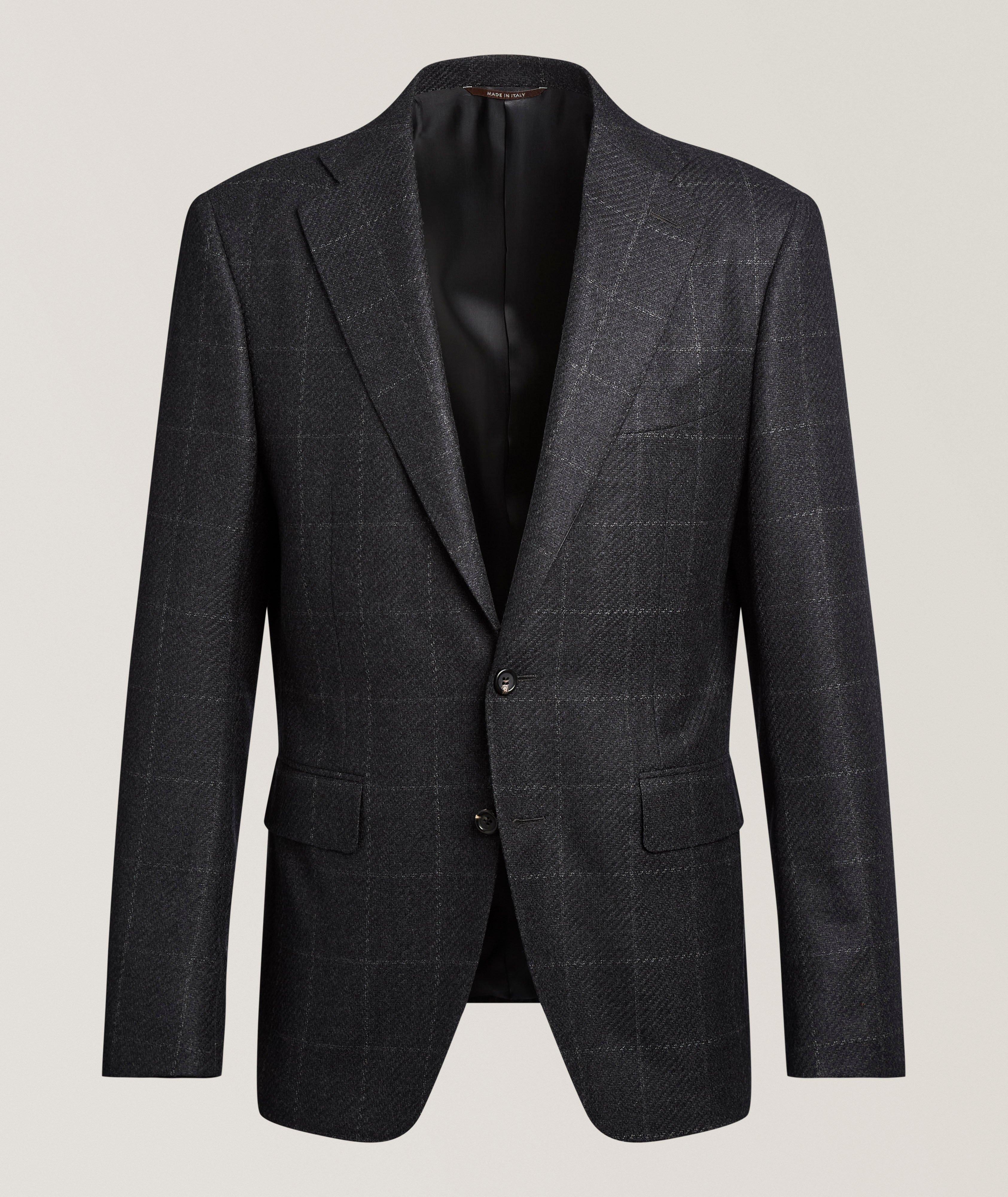 Canali Capri Wool Windowpane Sport Jacket