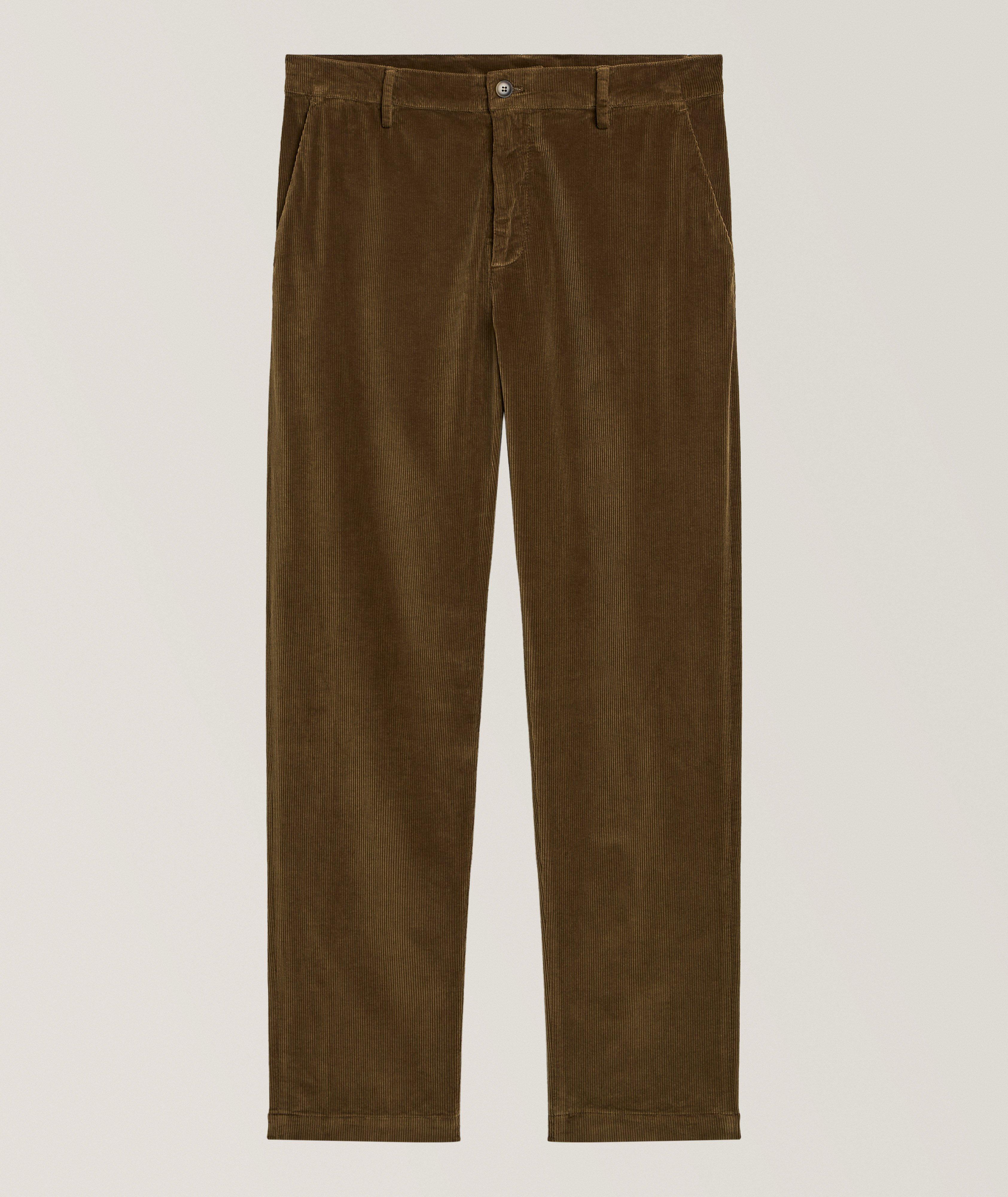 Canali Garment-Dyed Stretch-Cotton Corduroy Chinos