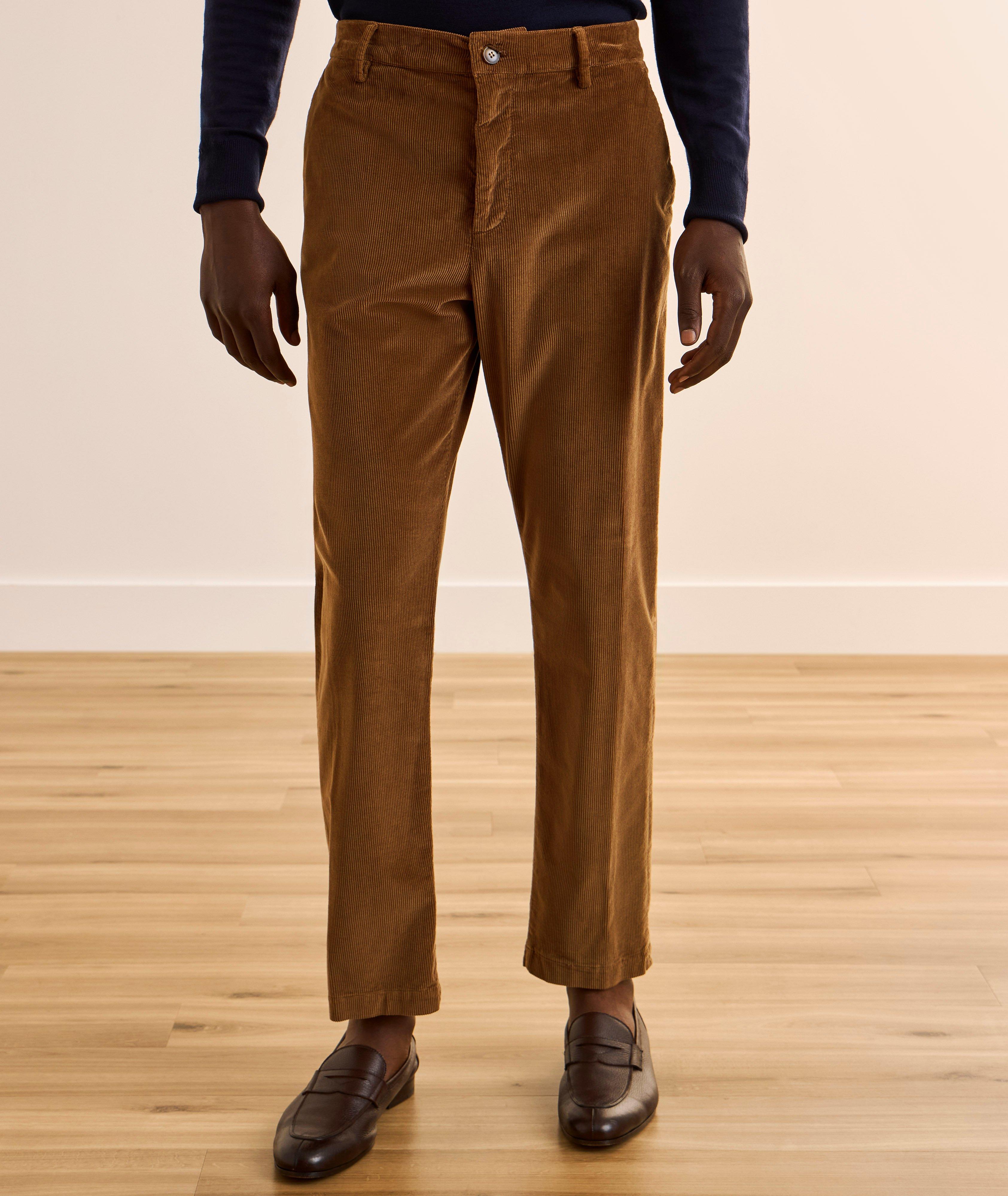 Garment-Dyed Stretch-Cotton Corduroy Chinos image 1