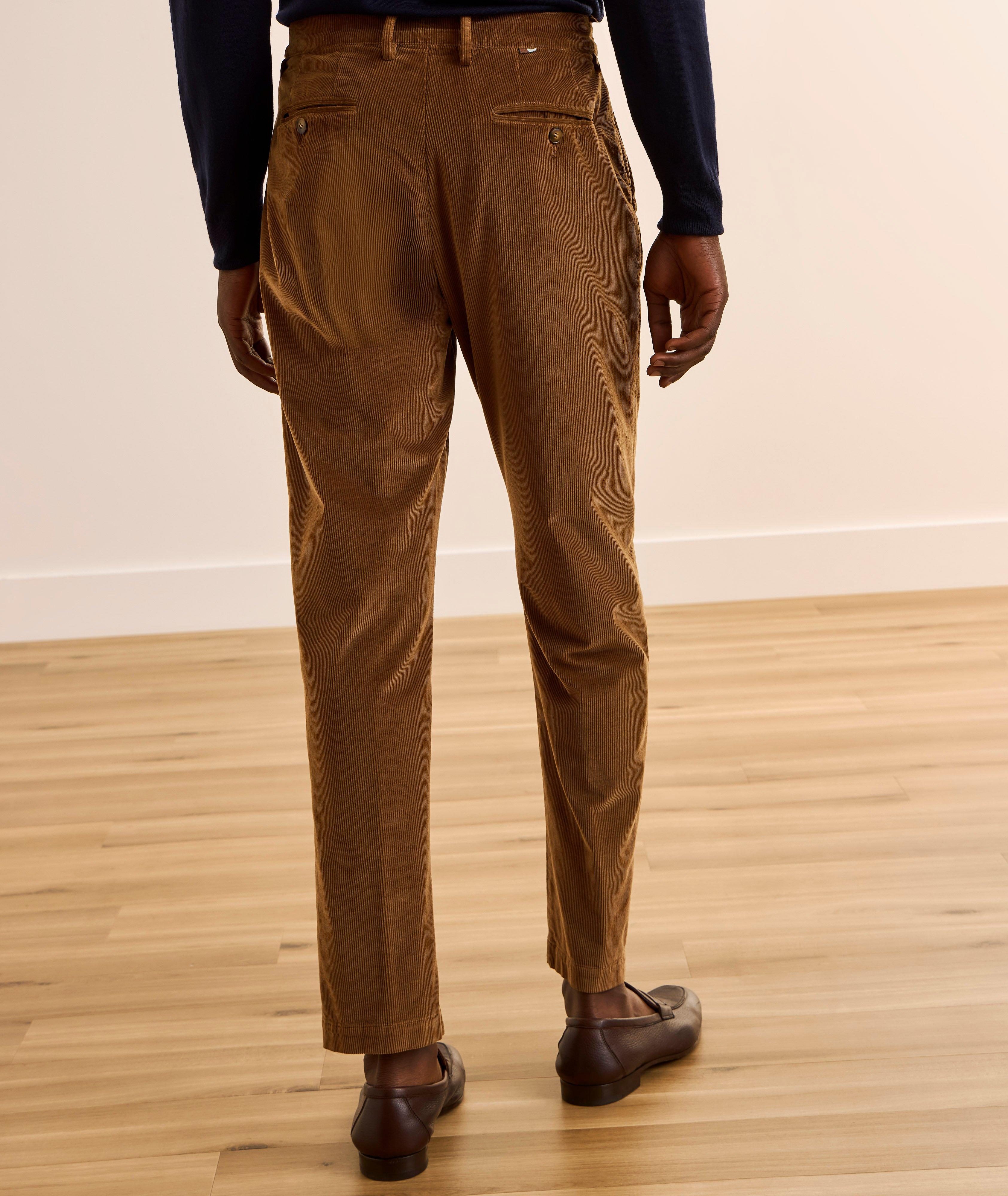 Garment-Dyed Stretch-Cotton Corduroy Chinos image 2
