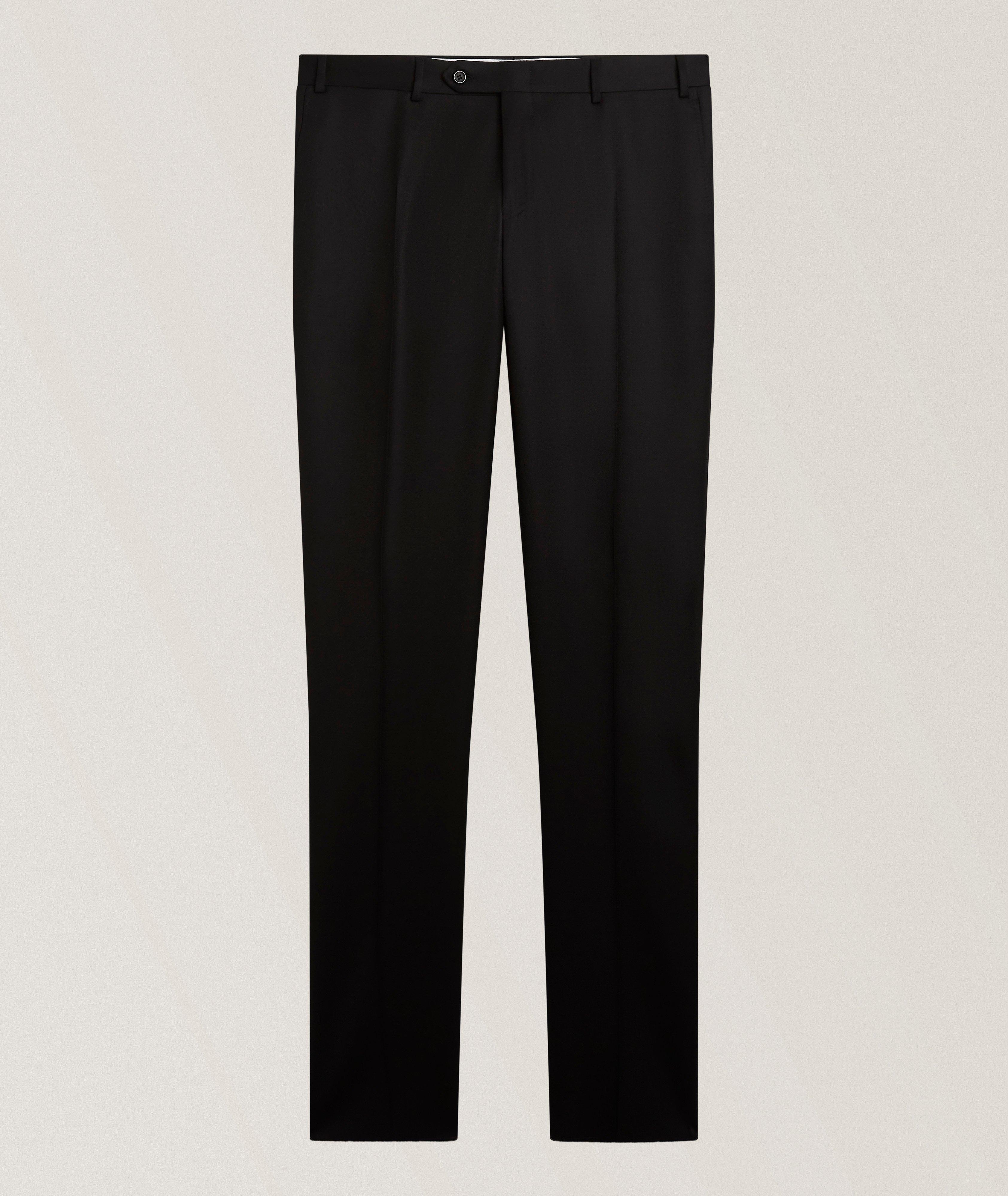 Canali Kei Flannel Wool Dress Pants