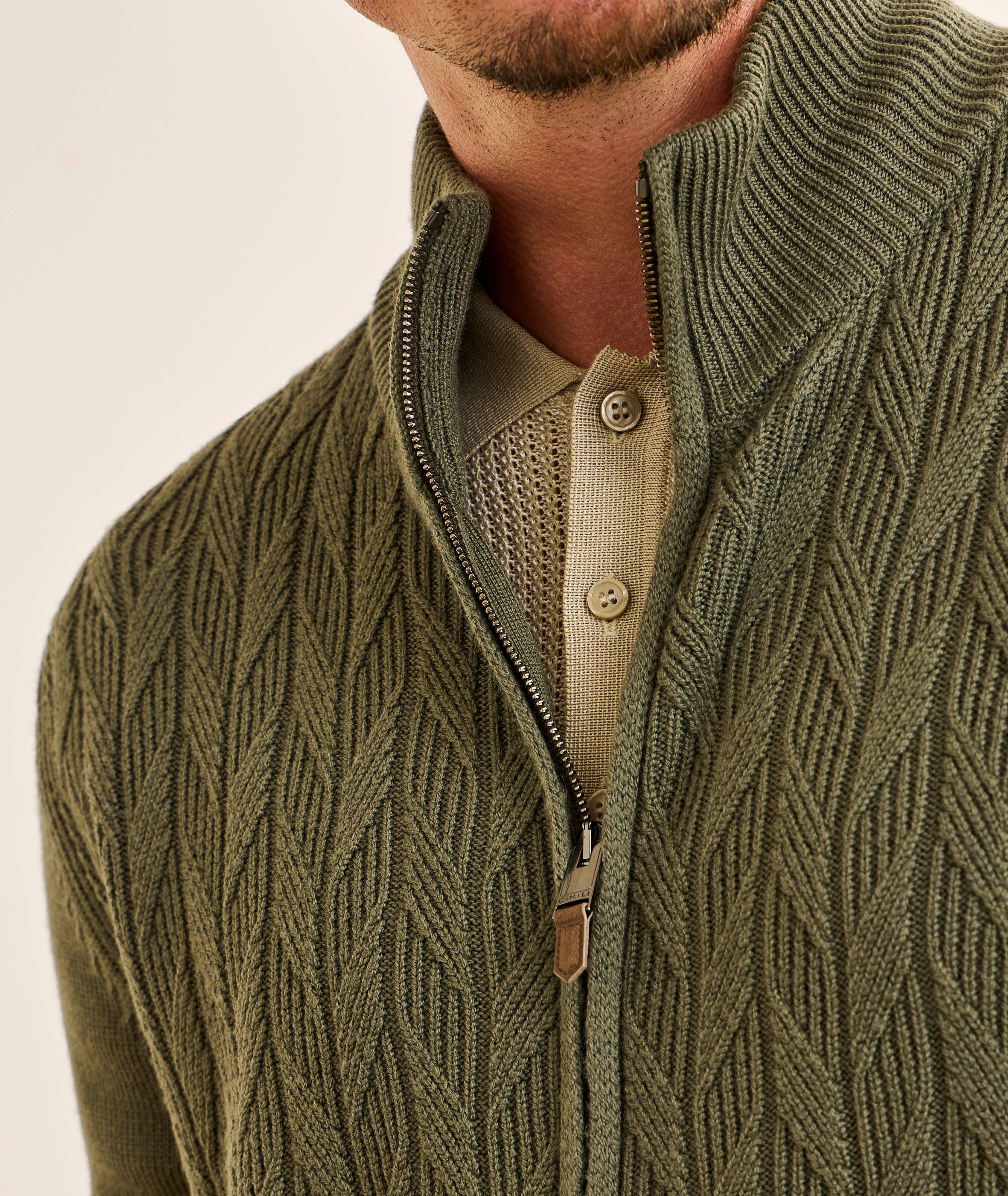 Freccia Crochet Knit Cardigan image 3