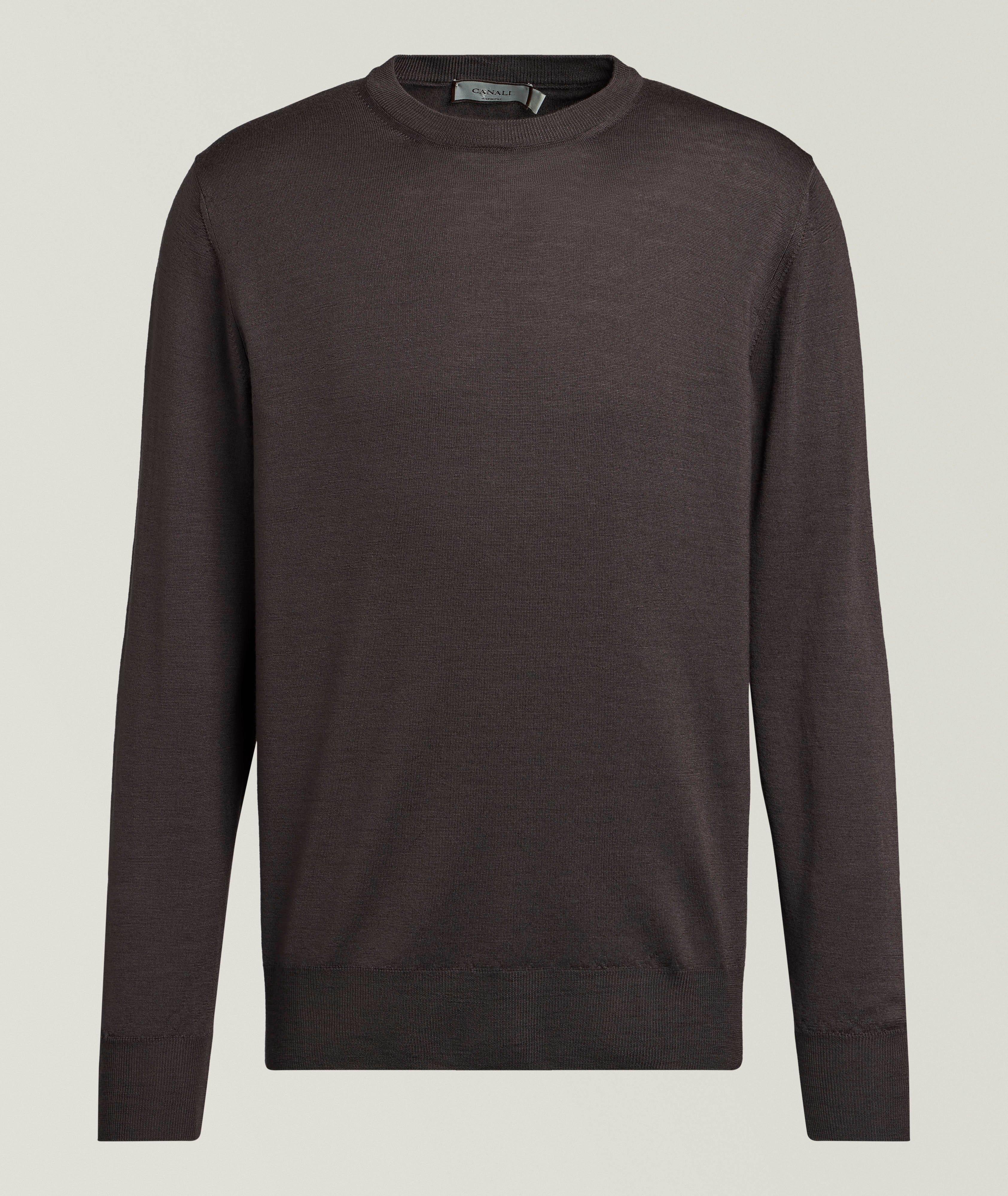 Canali Merino Wool Crewneck Sweater