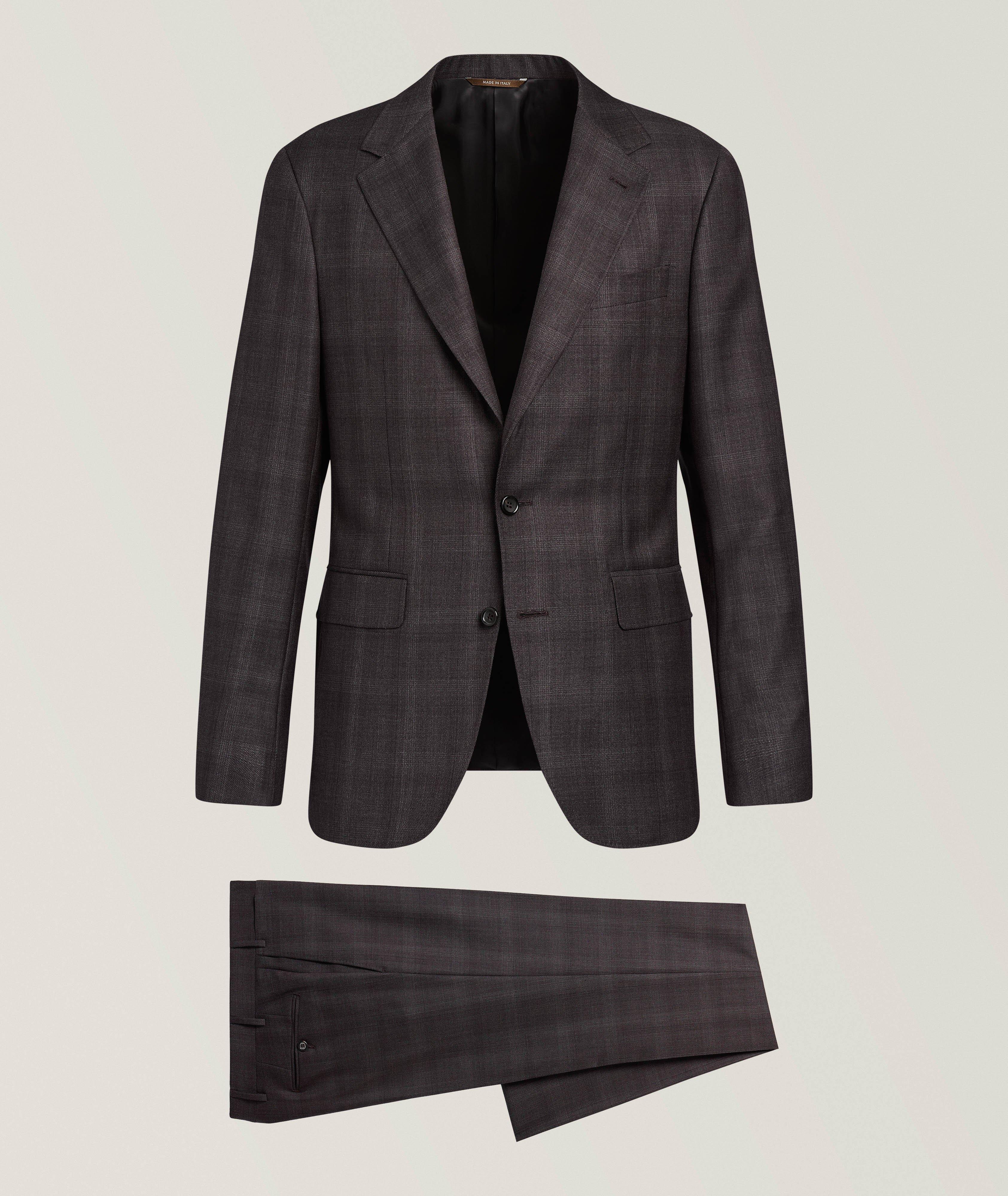Canali Complet en laine quadrillé Kei
