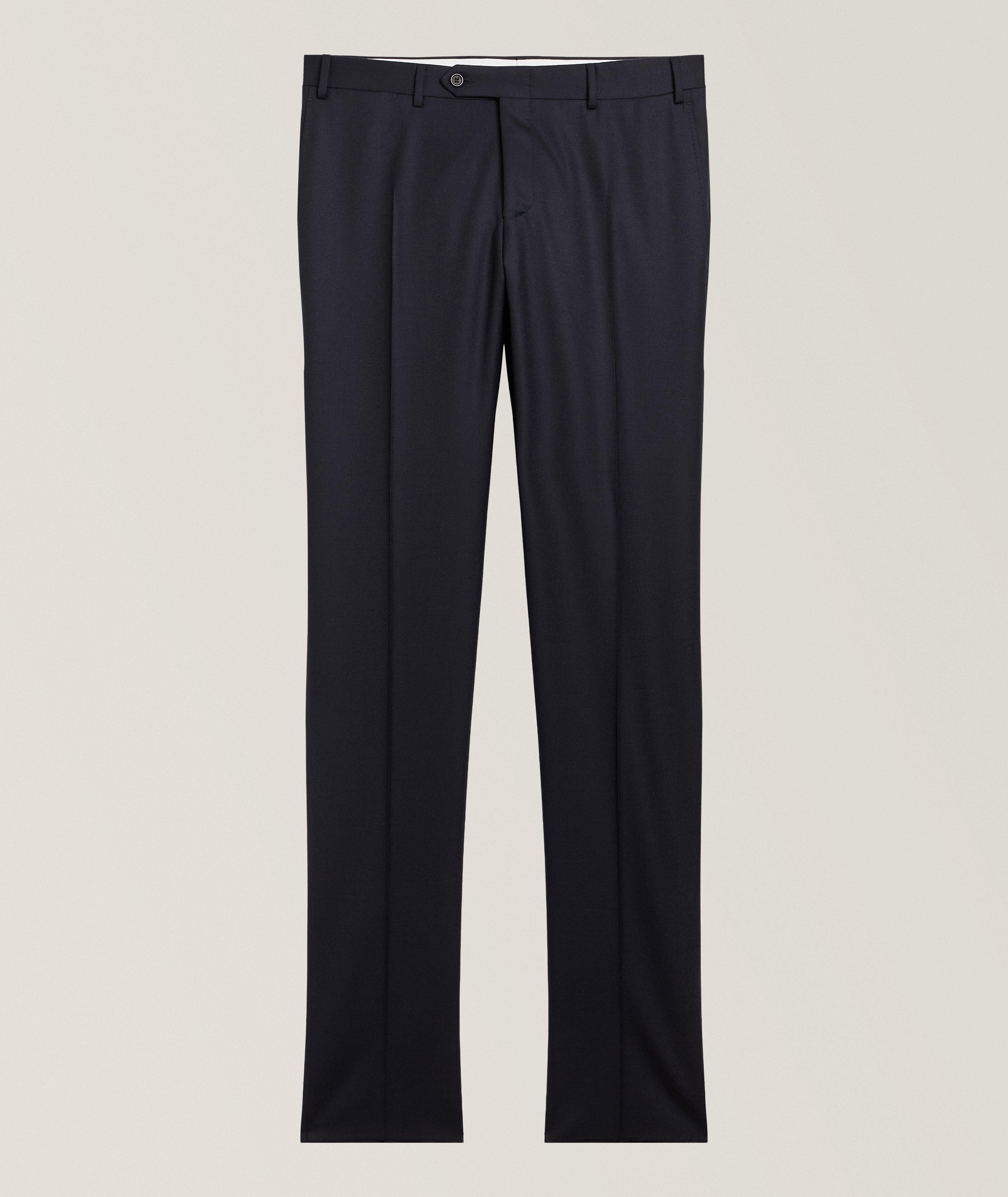 Canali Pantalons habillés laine flanelle Kei