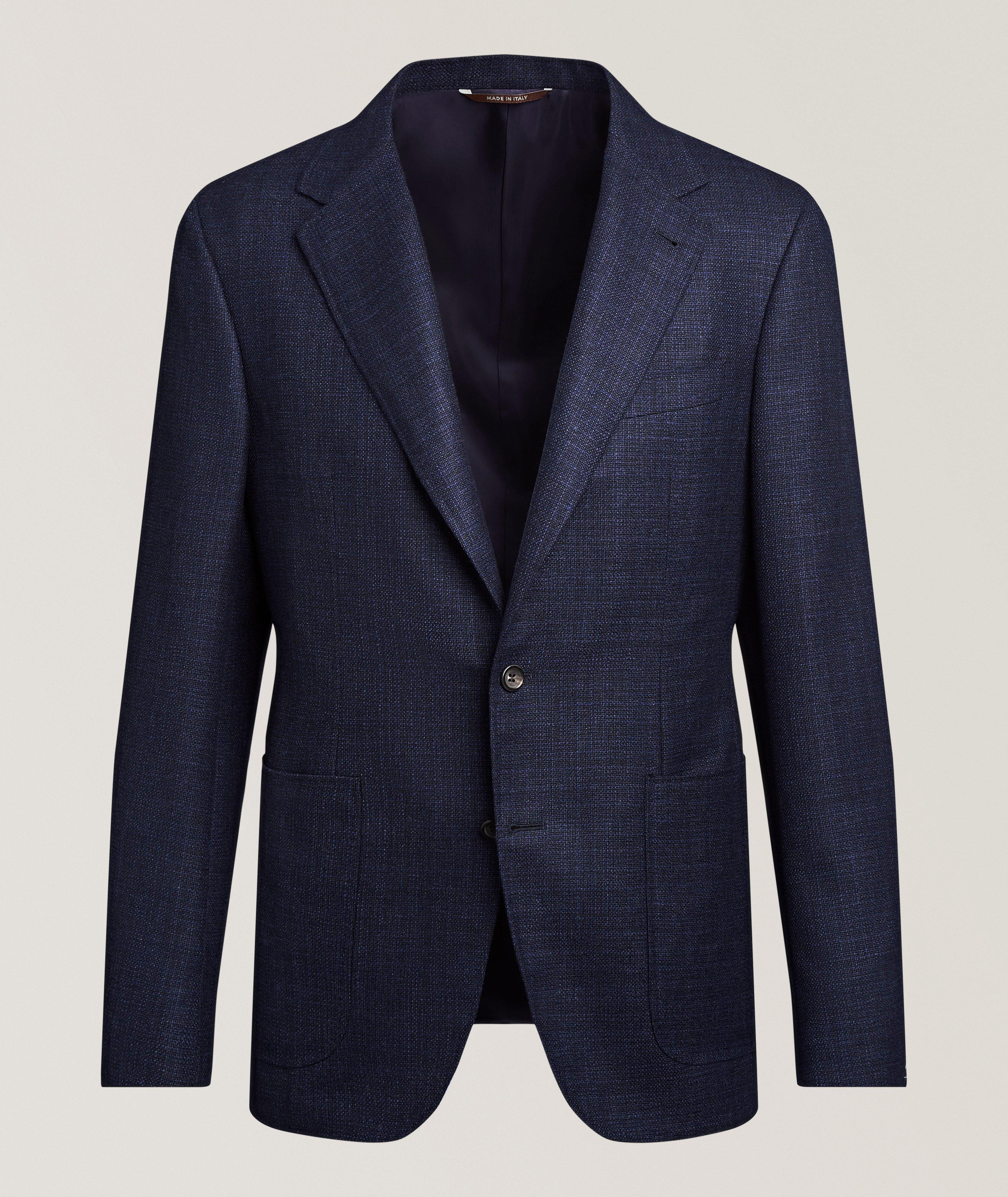 Canali Kei Textured Wool Sport Jacket