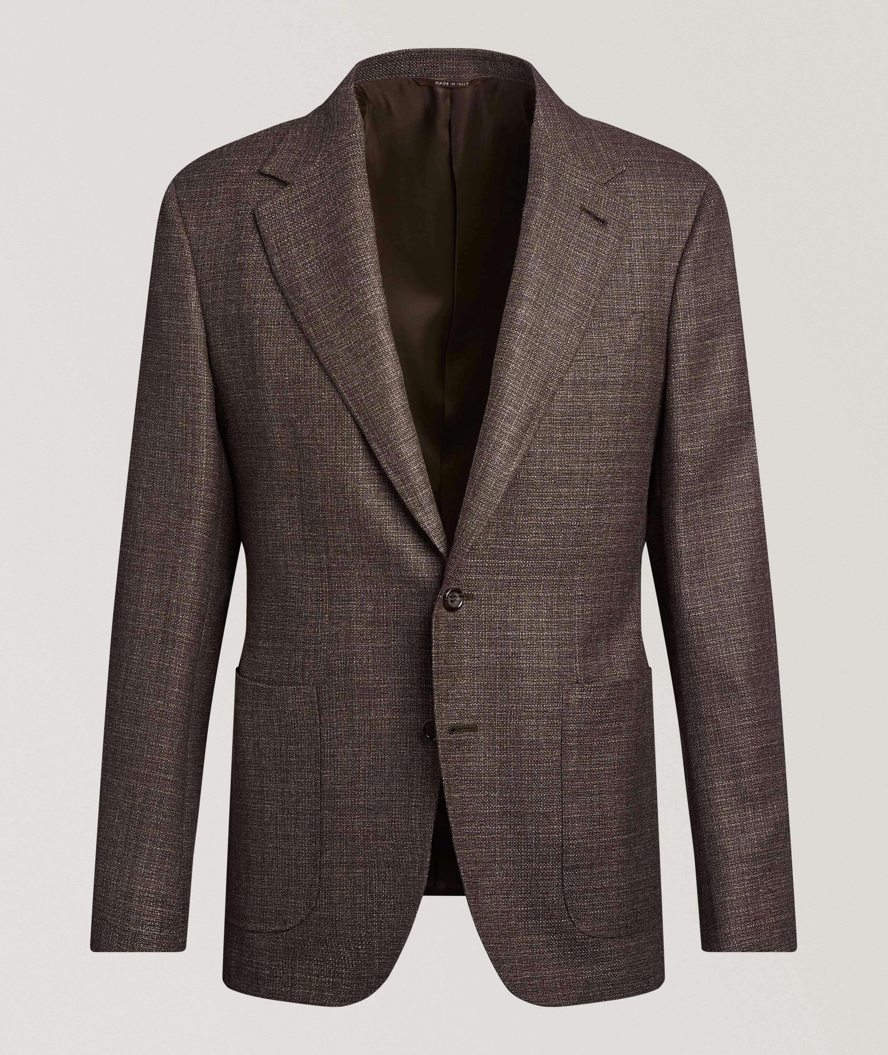 Canali Kei Textured Wool Sport Jacket