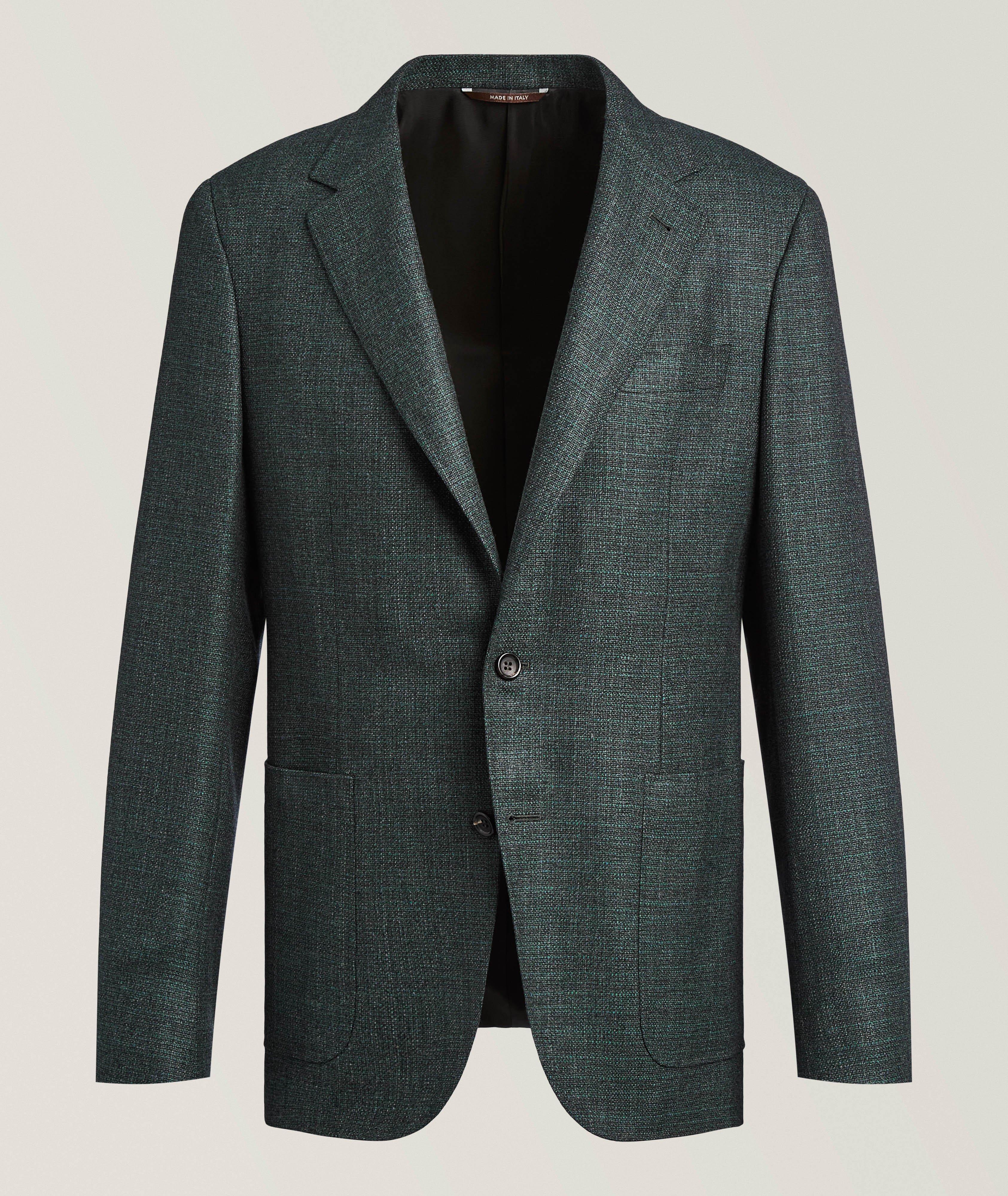 Canali Kei Textured Wool Sport Jacket