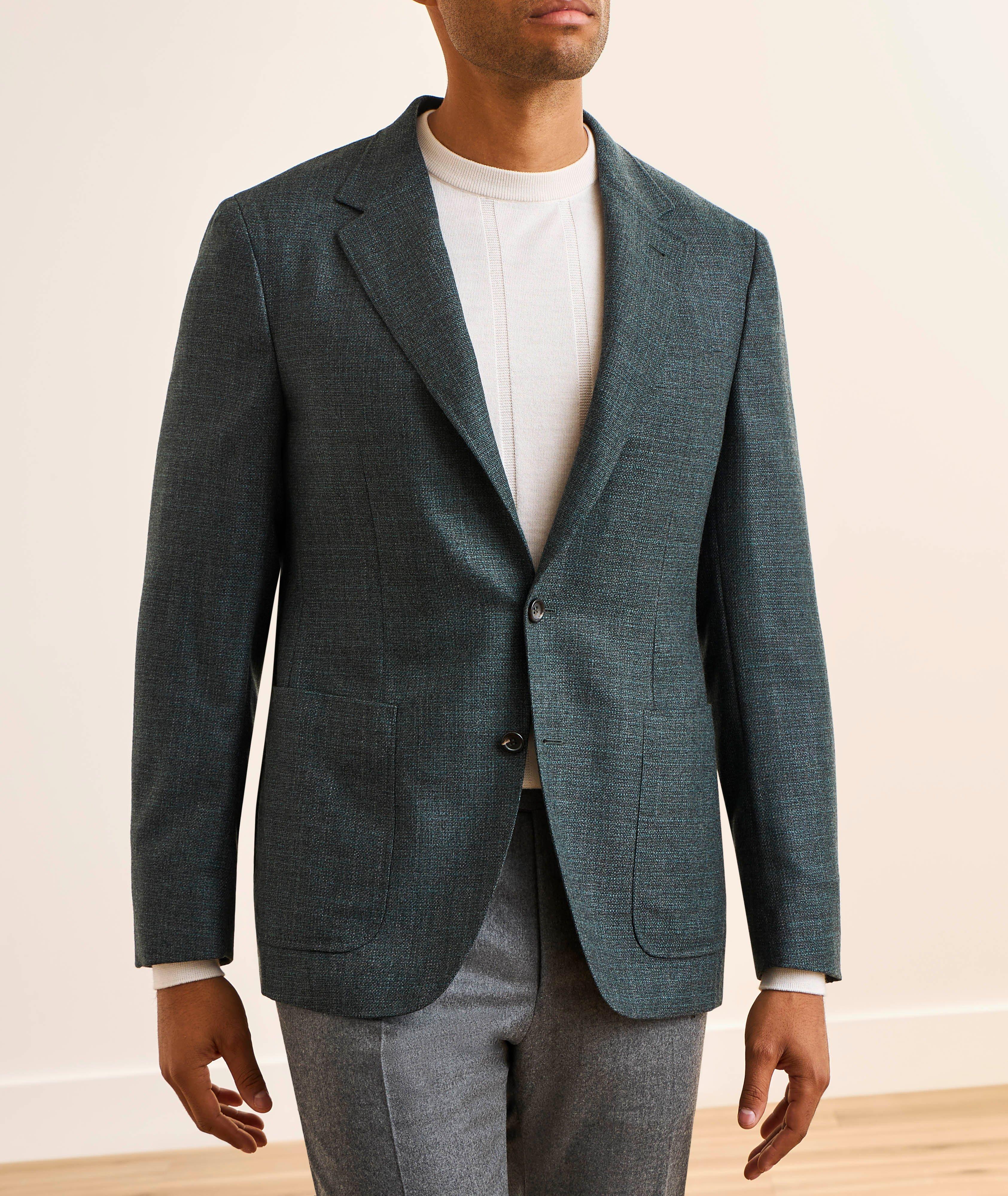 Veston sport laine texturé Kei image 1