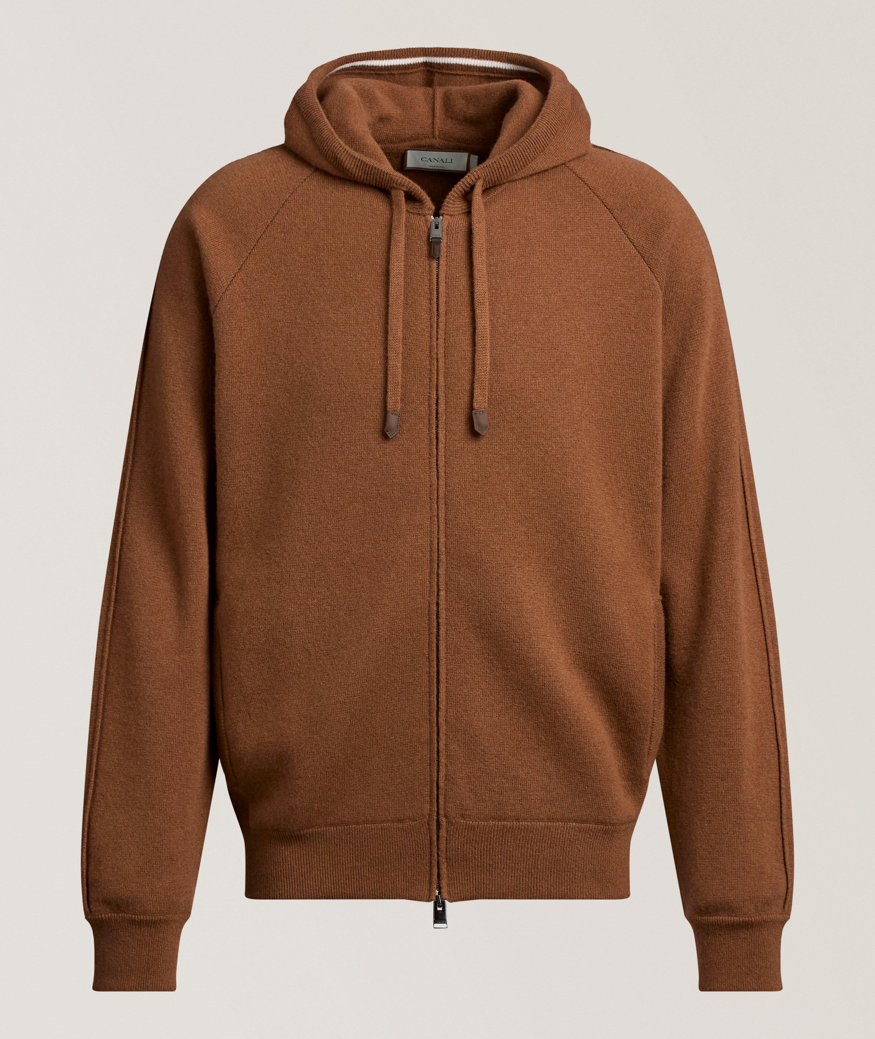 Pull à capuche cachemire-laine vierge image 0