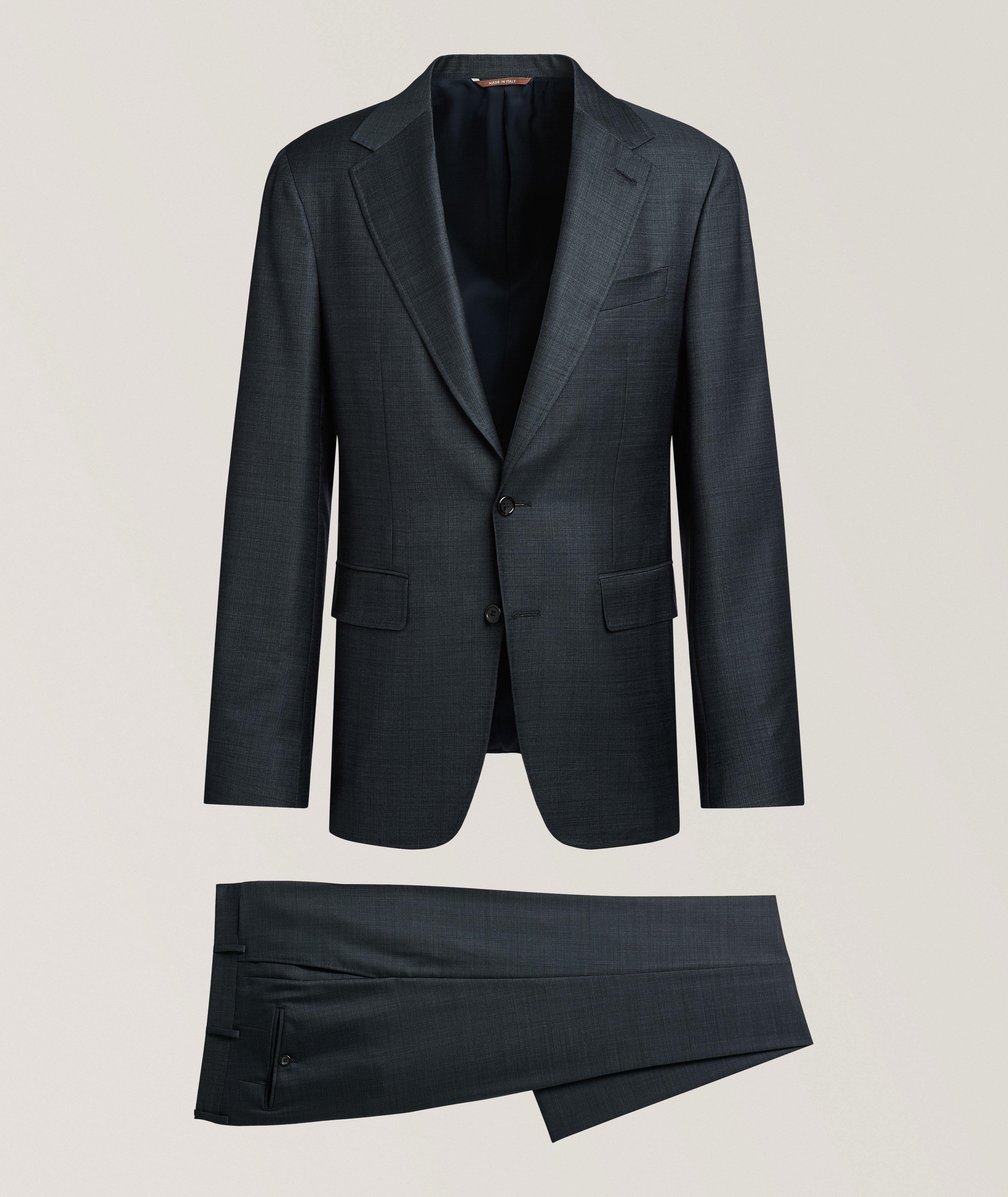 Canali Kei Denim-Effect Wool Suit