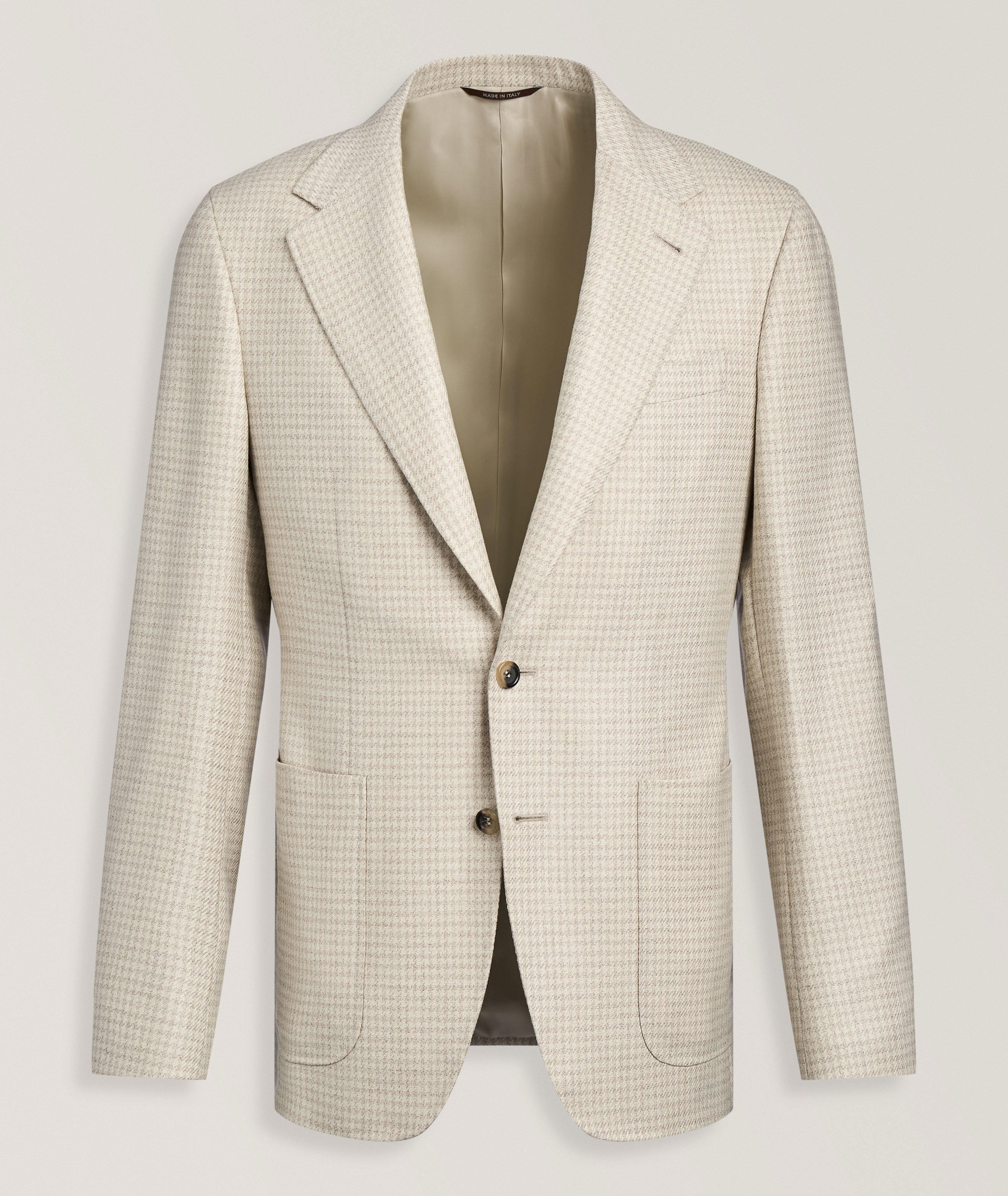 Canali Veston sport pied-de-poule Kei