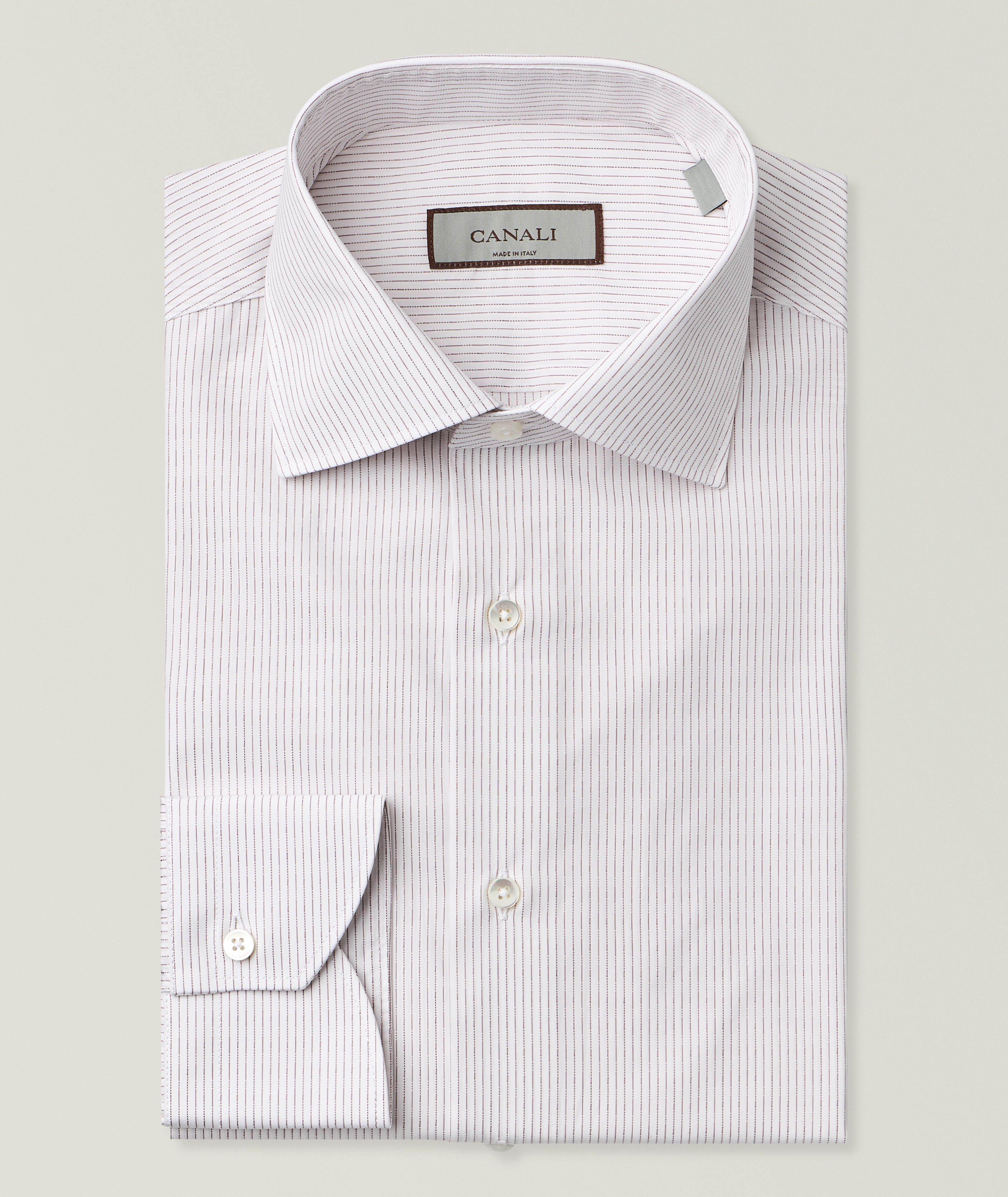 Canali Chemise habillée coton micro-rayures