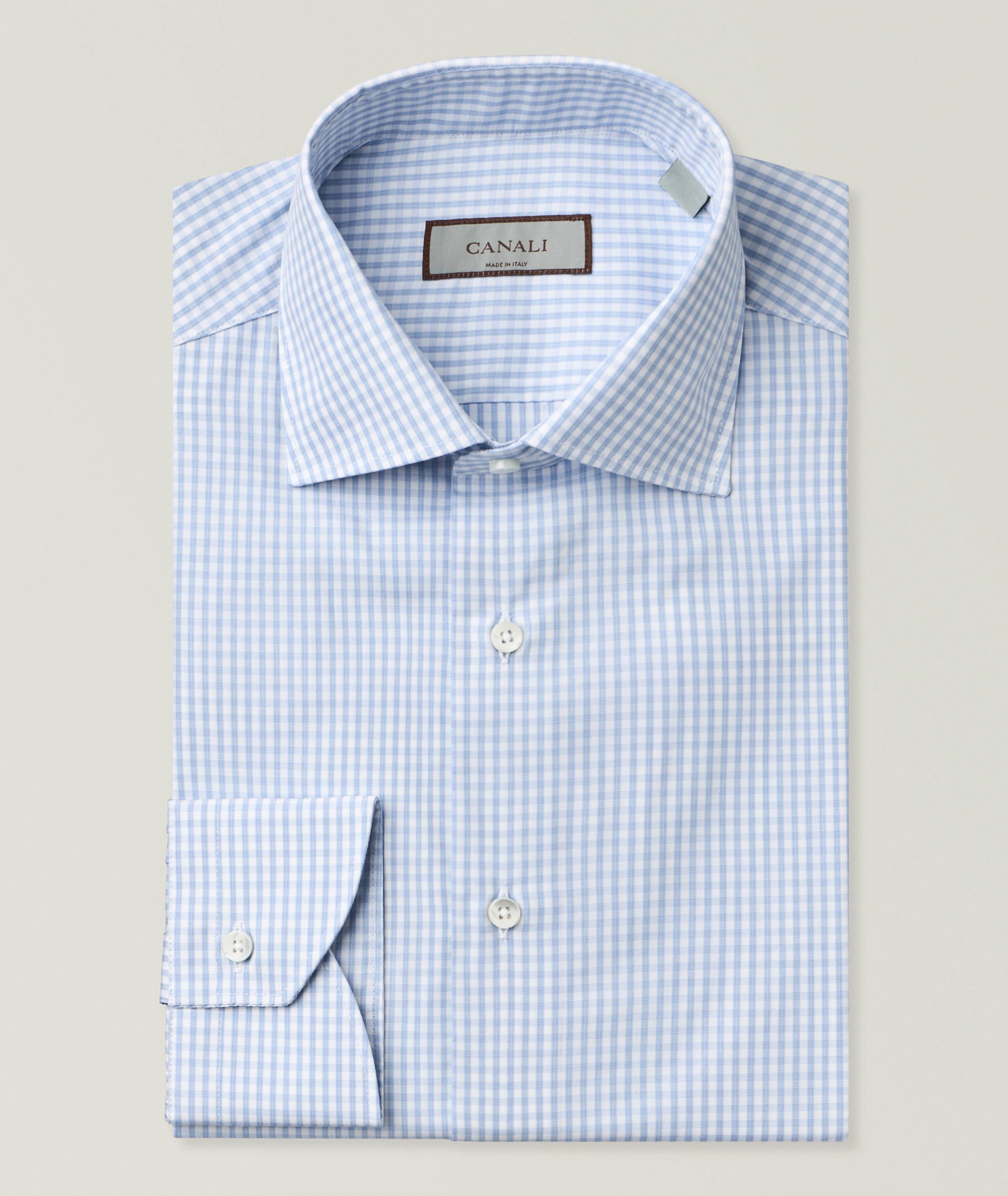 Canali Chemise habillée coton carreaux