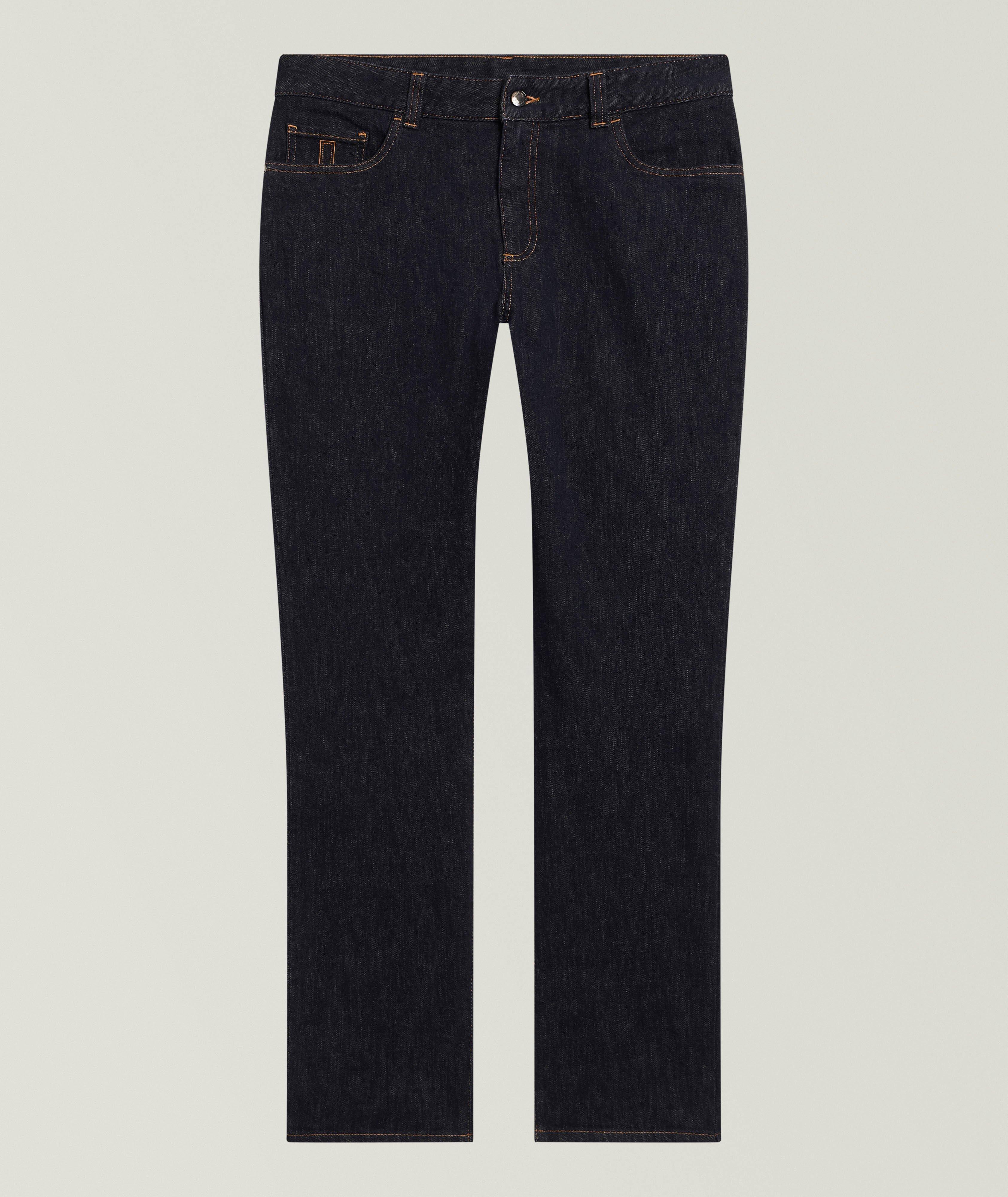 Canali Slim-Fit Stretch-Denim Jeans 