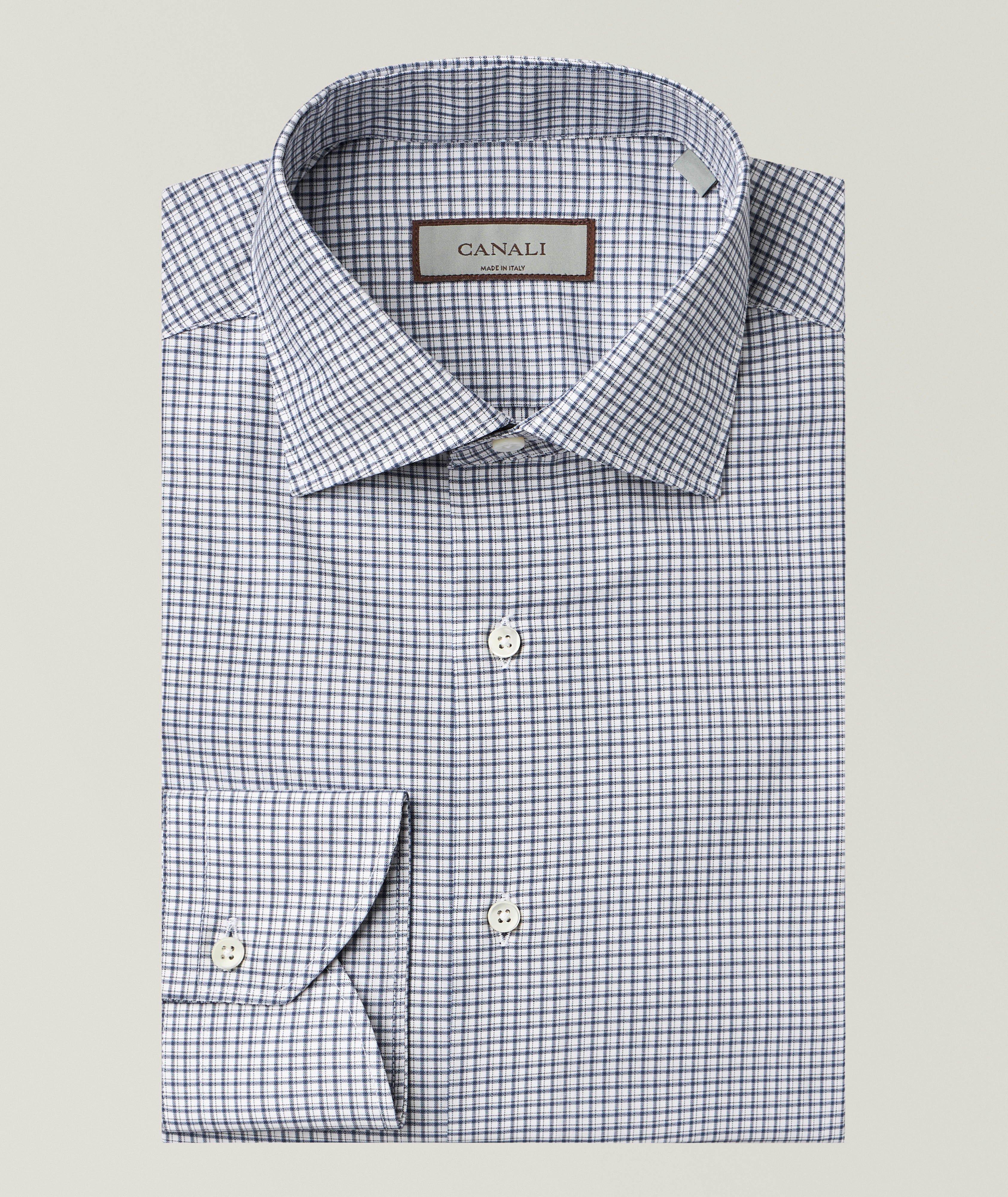Canali Chemise habillée coton impeccabile carreaux