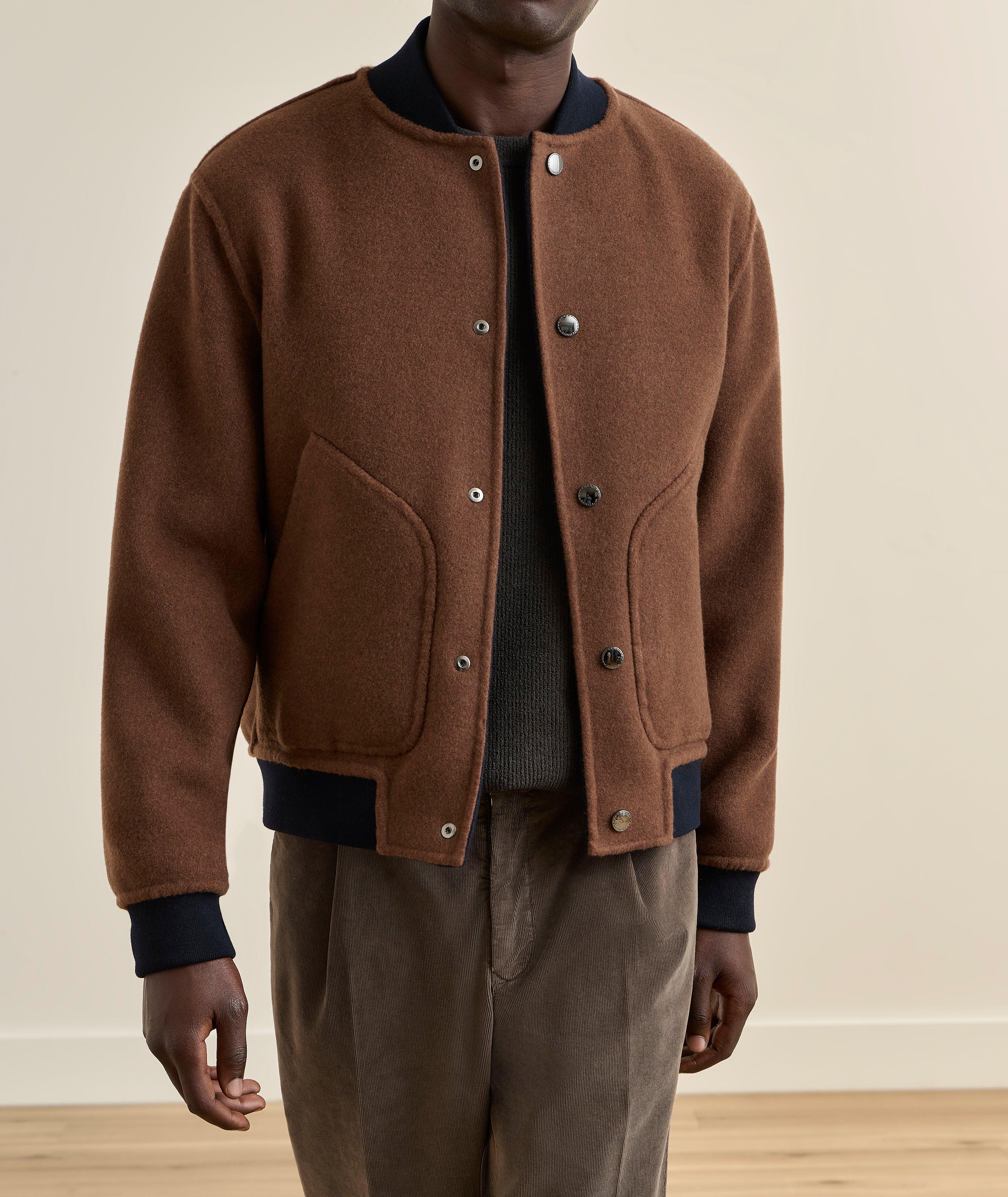 Reversible Cashmere-Silk Bomber  image 5