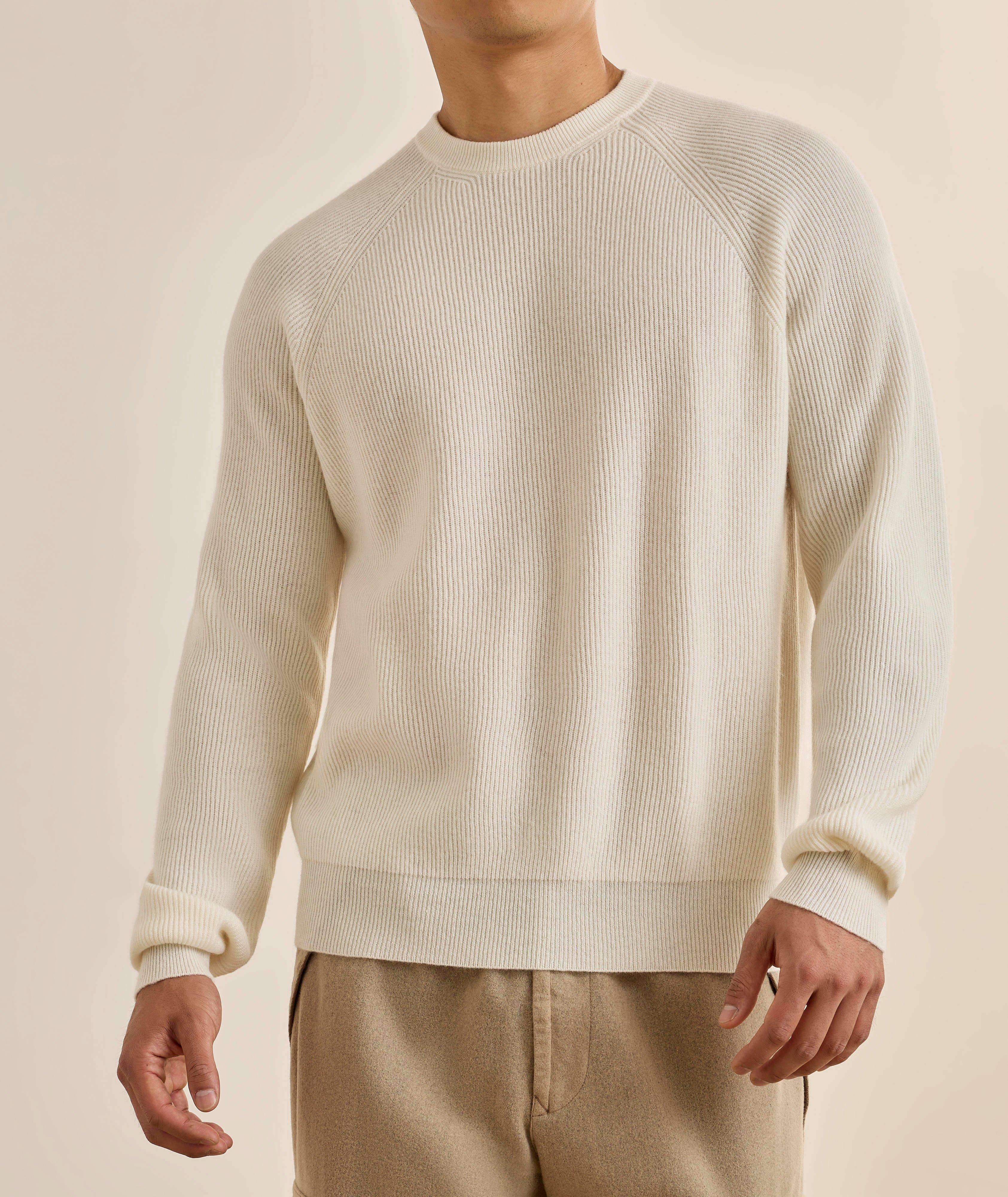 Ribbed Cashmere Crewneck Sweater image 1