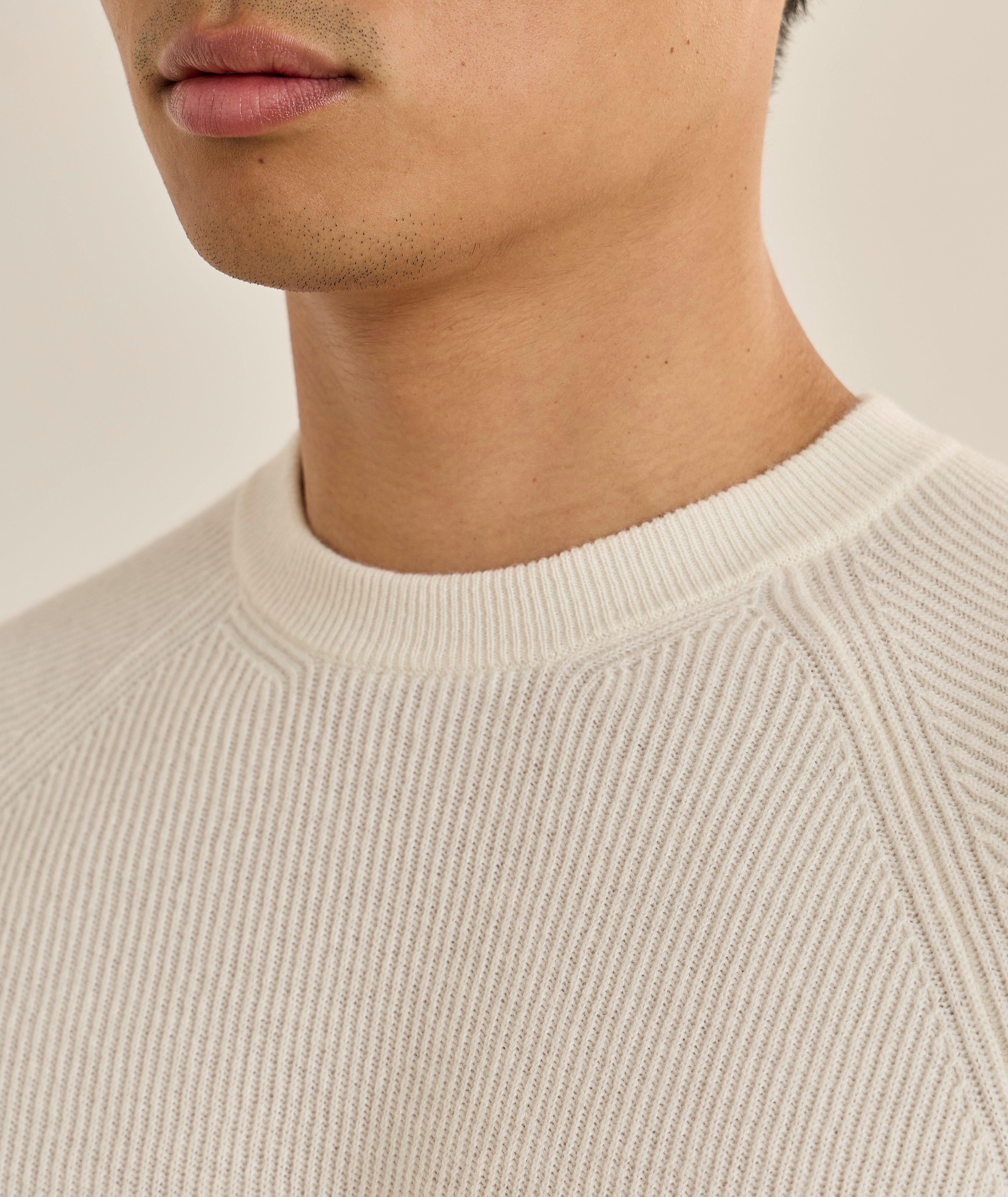 Ribbed Cashmere Crewneck Sweater image 3