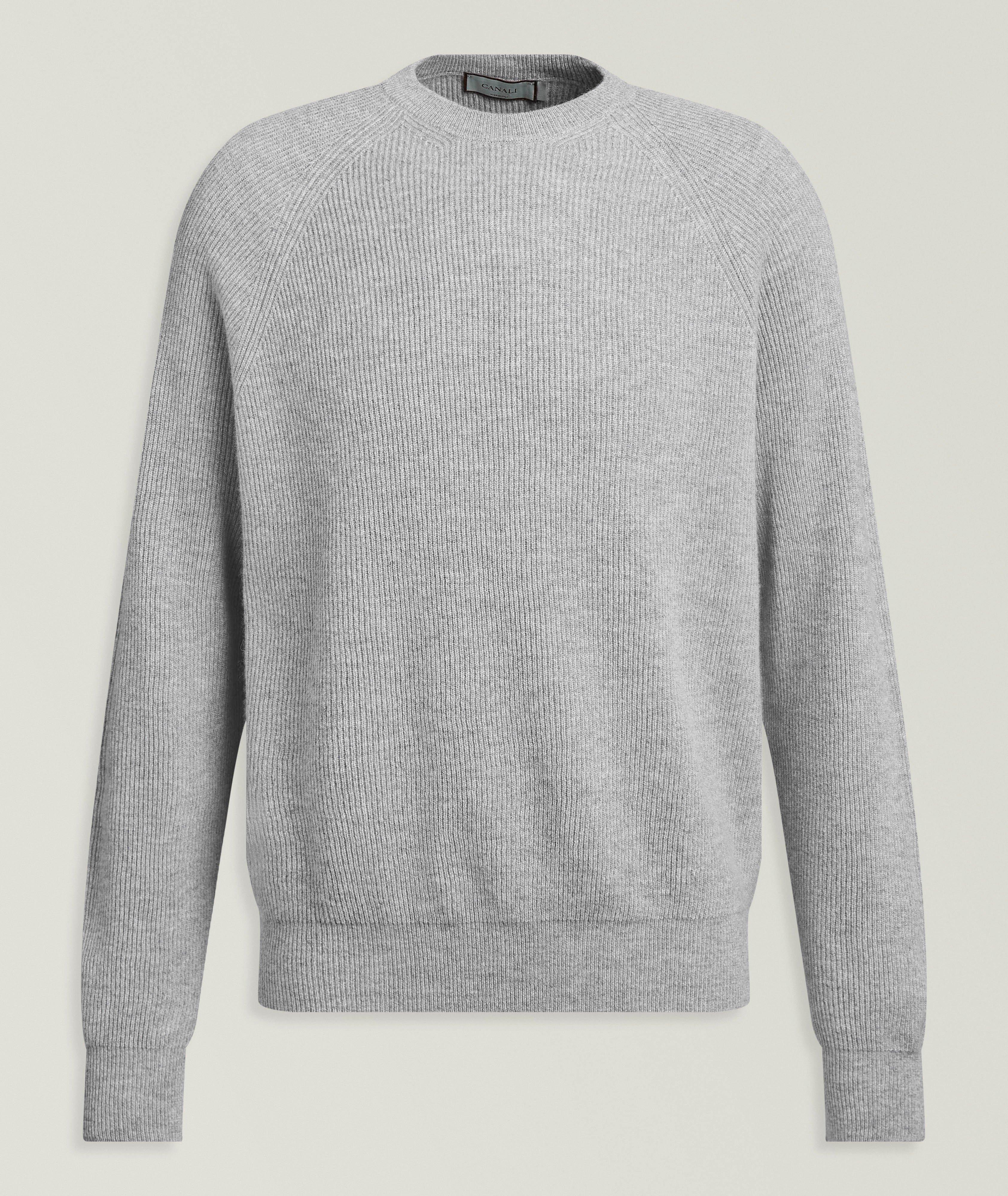 Ribbed Cashmere Crewneck Sweater image 0
