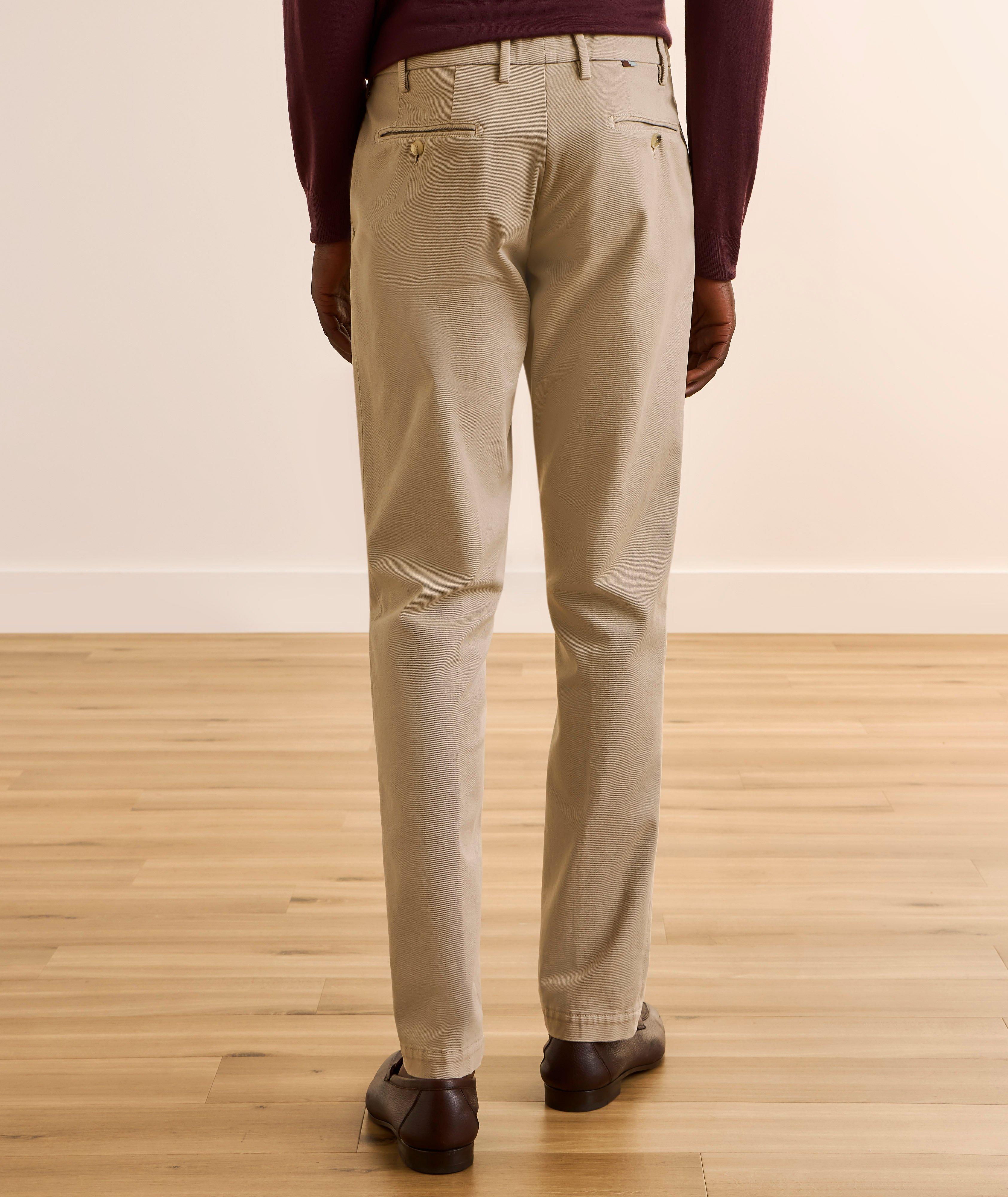 Chino sergé coton-extensible teint en pièce image 2