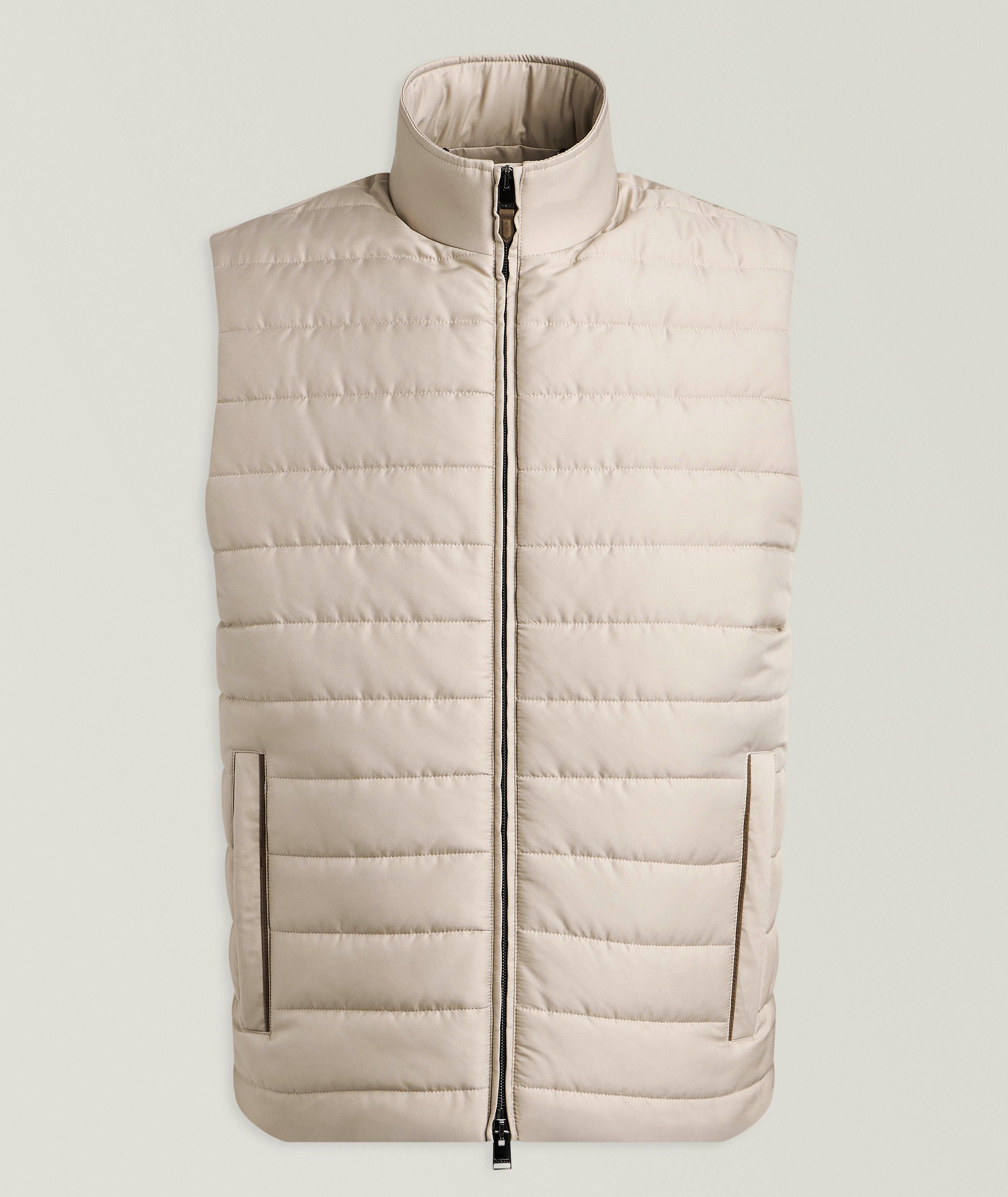Canali Ultralight Microfiber Puffer Vest 