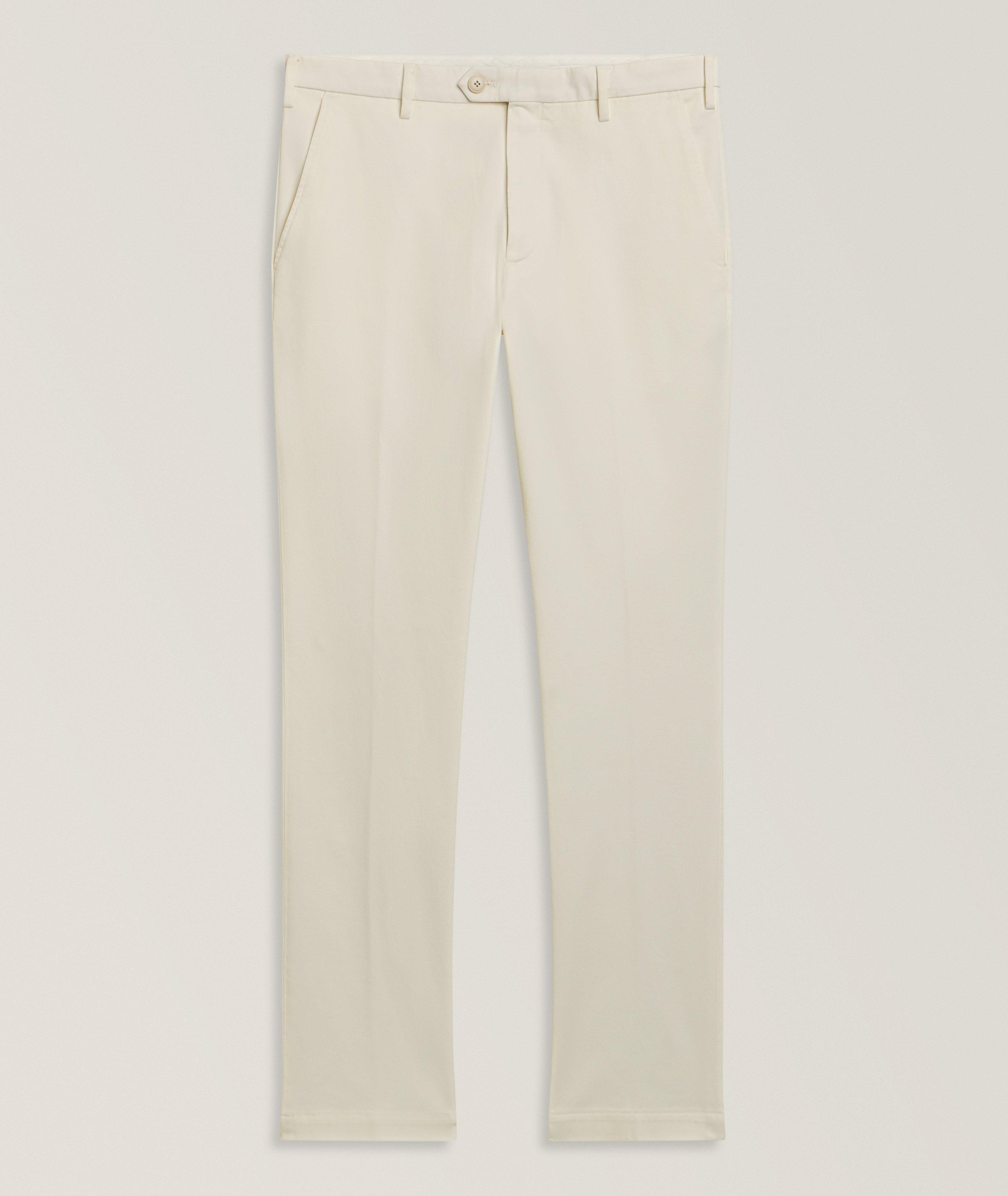 Canali Garment-Dyed Stretch-Cotton Twill Chinos