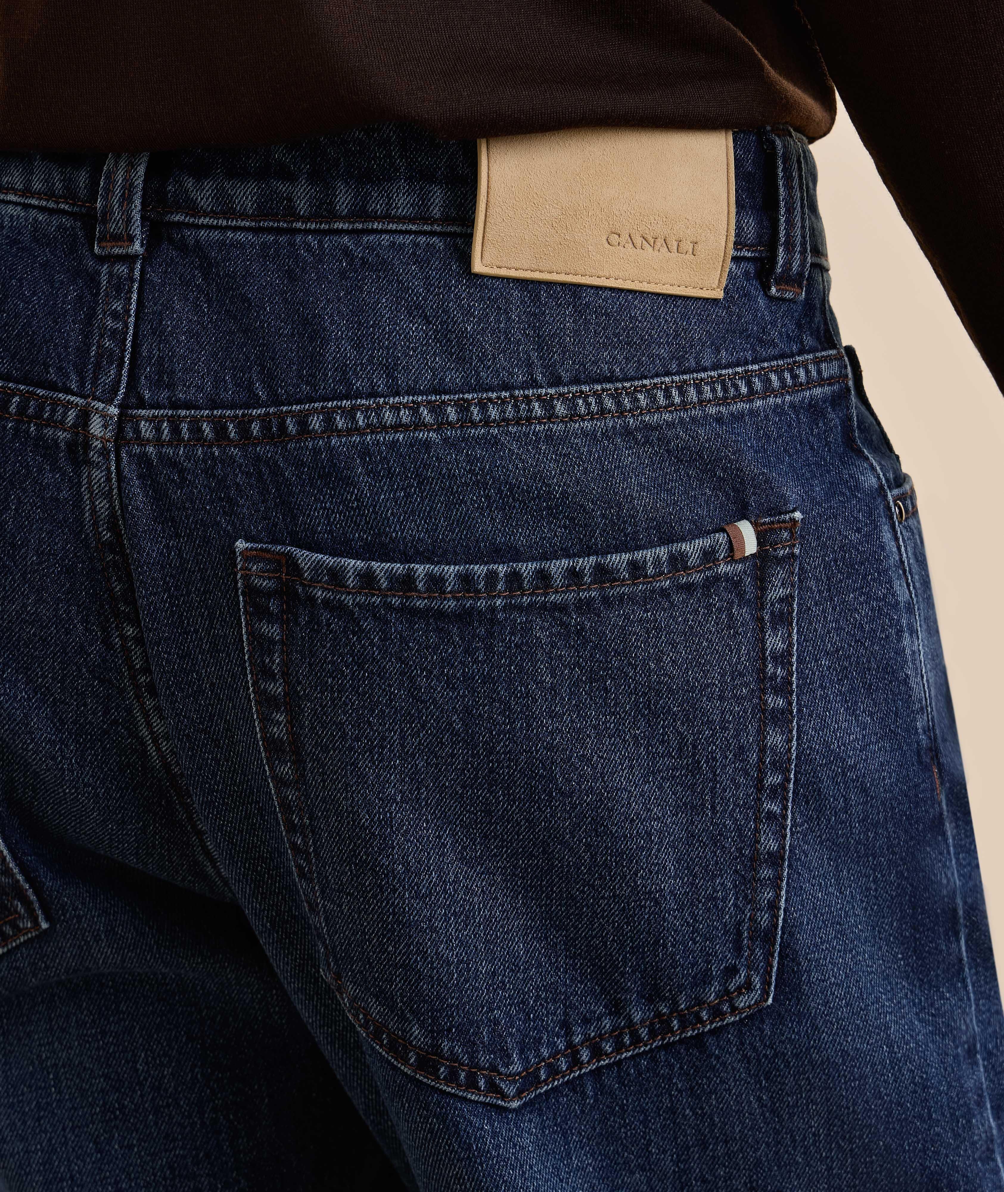 Regular-Fit Garment-Dyed Jeans image 3
