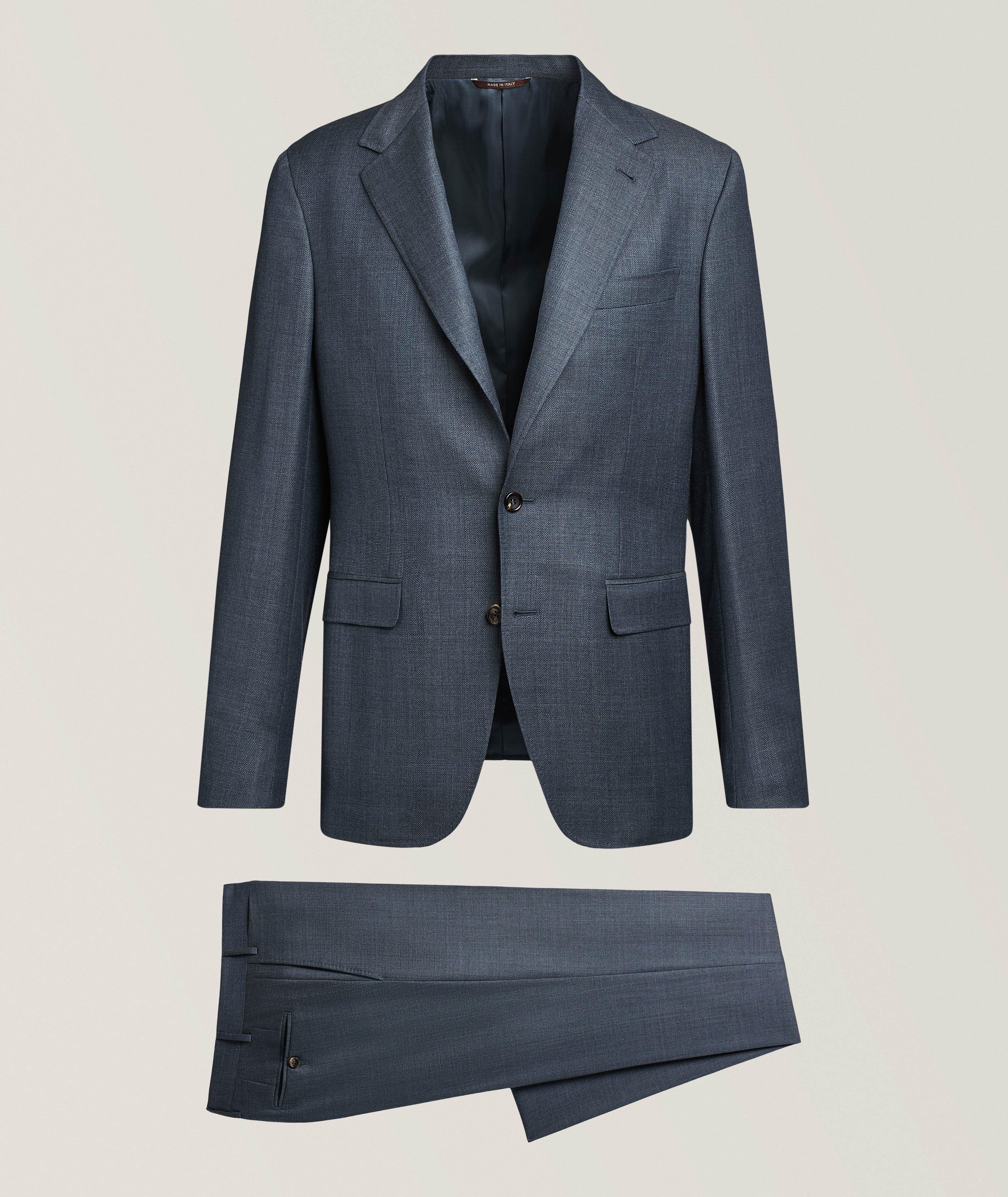 Canali Kei Tonal Check Wool Suit