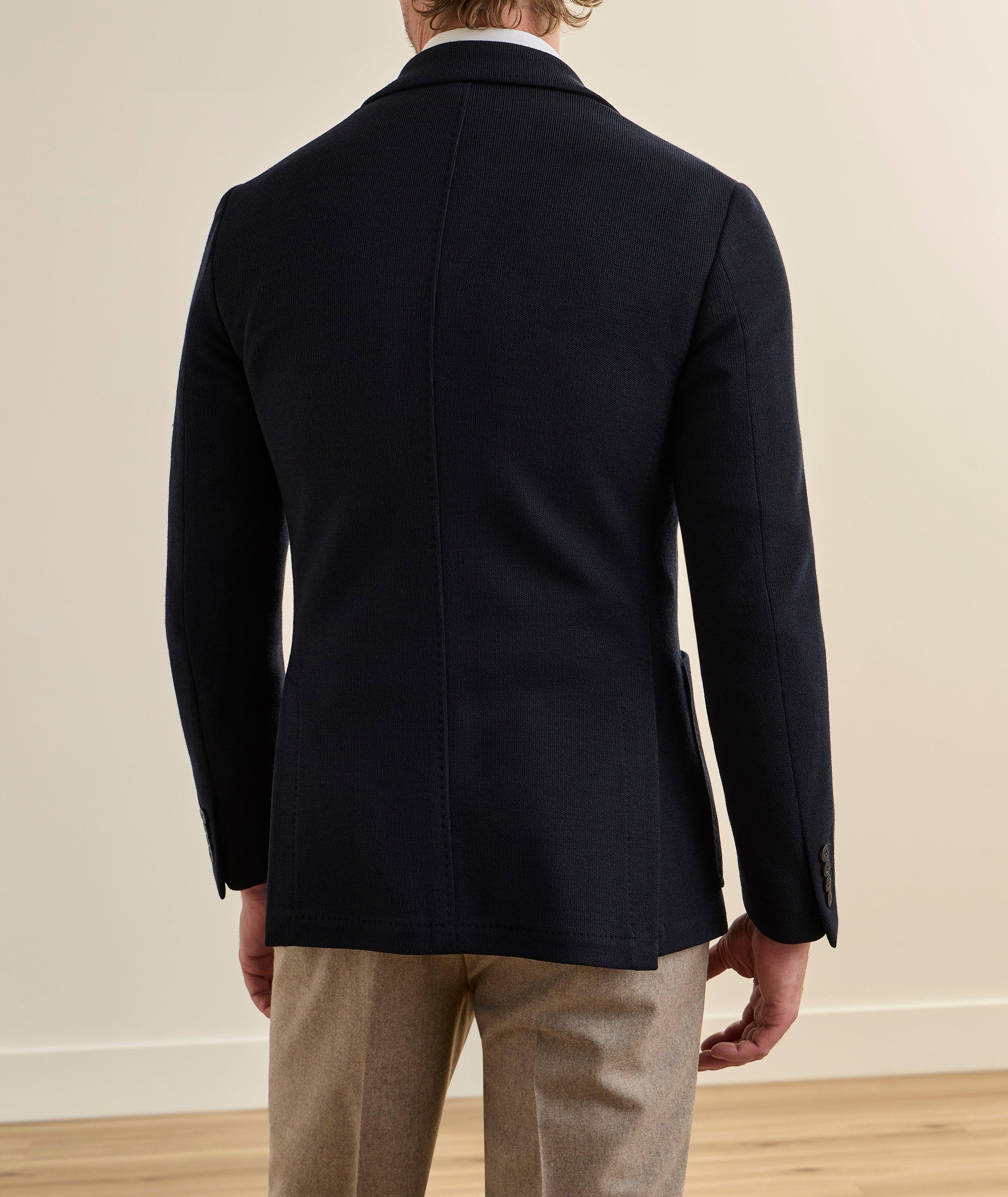 Wool-Cotton Knit Sport Jacket image 2