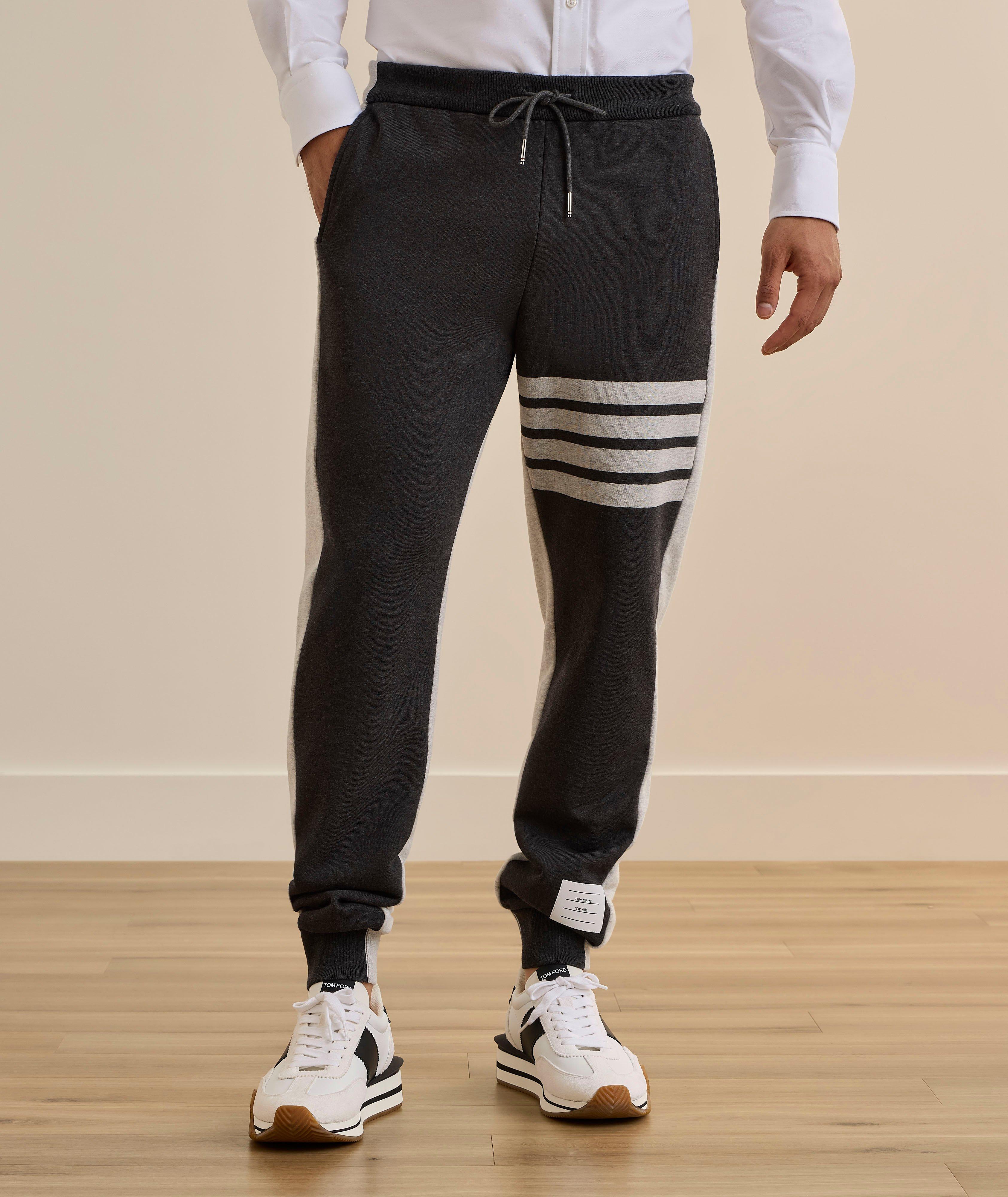 Colourblock Cotton Joggers image 1
