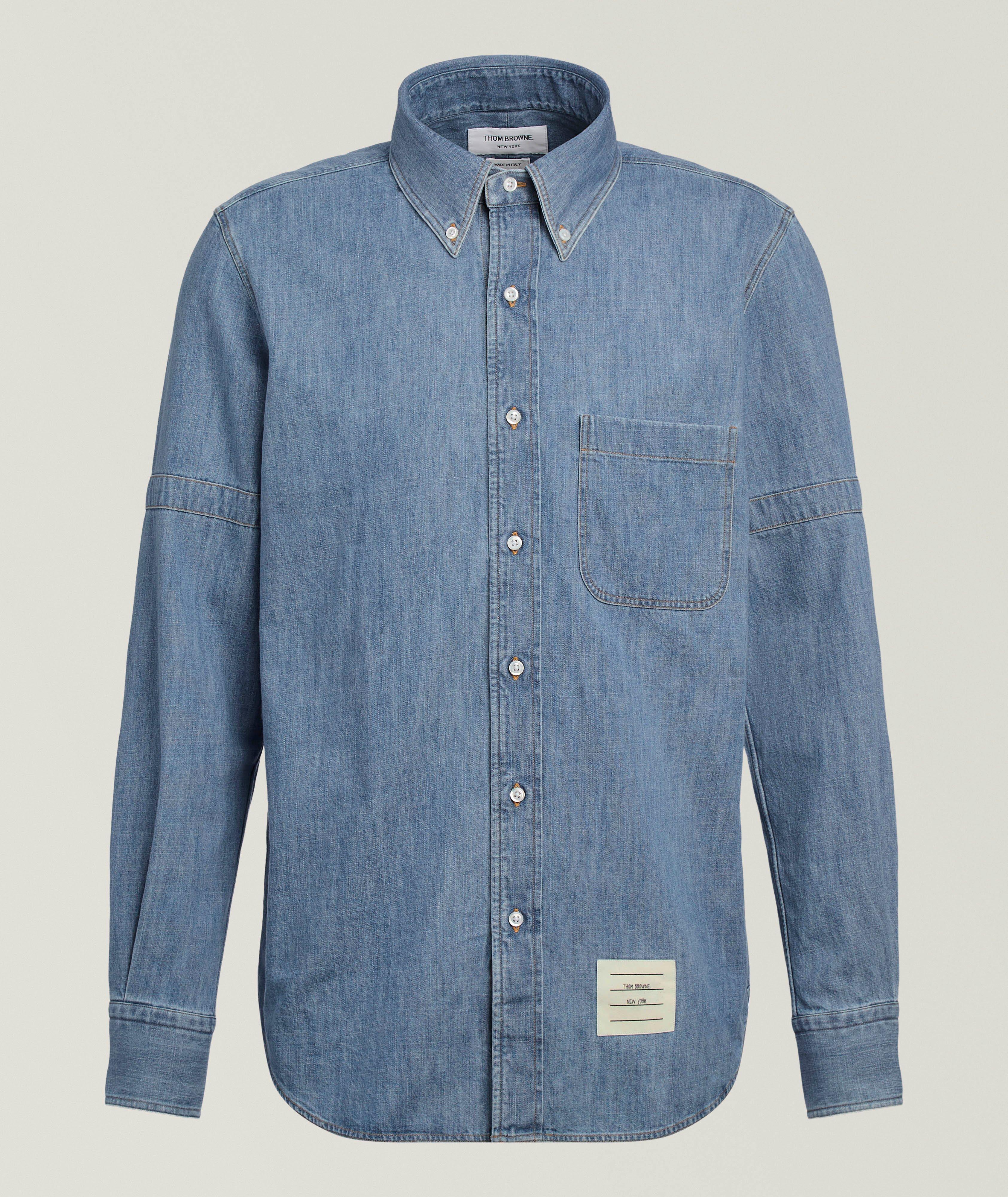 Thom Browne Armbands Denim Shirt
