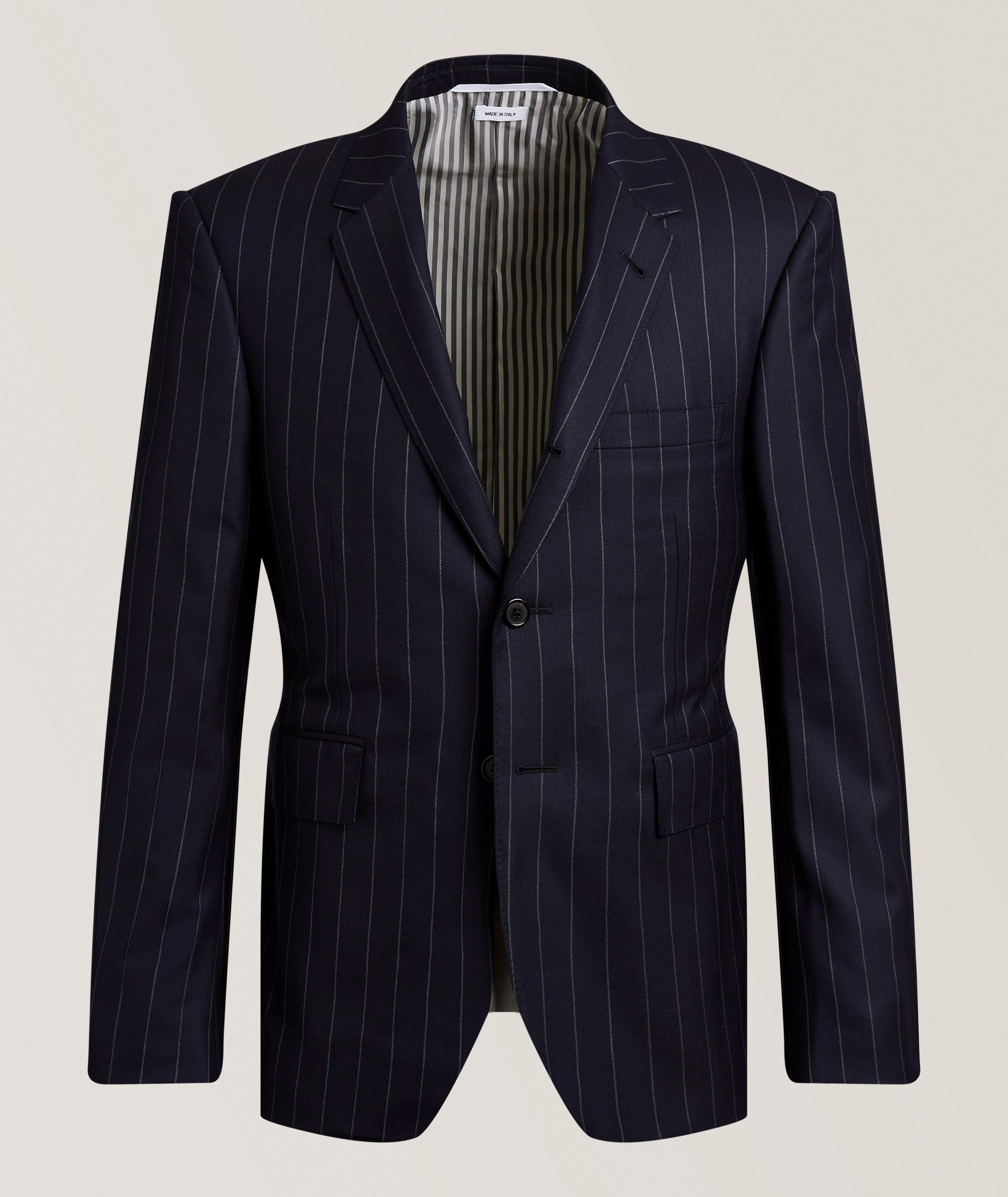 Thom Browne Chalk Stripe Tweed Sport Jacket