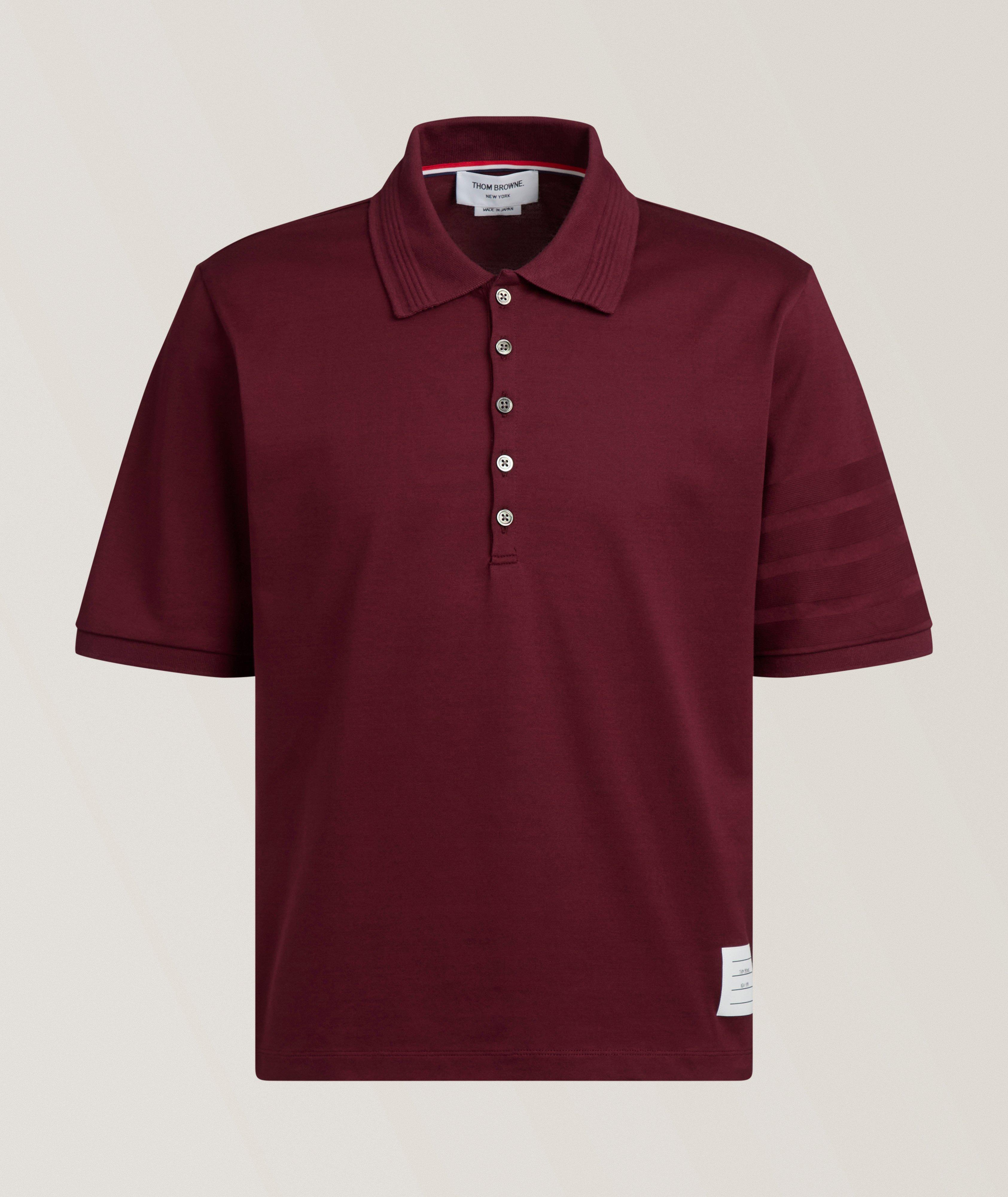 Thom Browne Ottoman Milano Stitch 4-Bar Polo