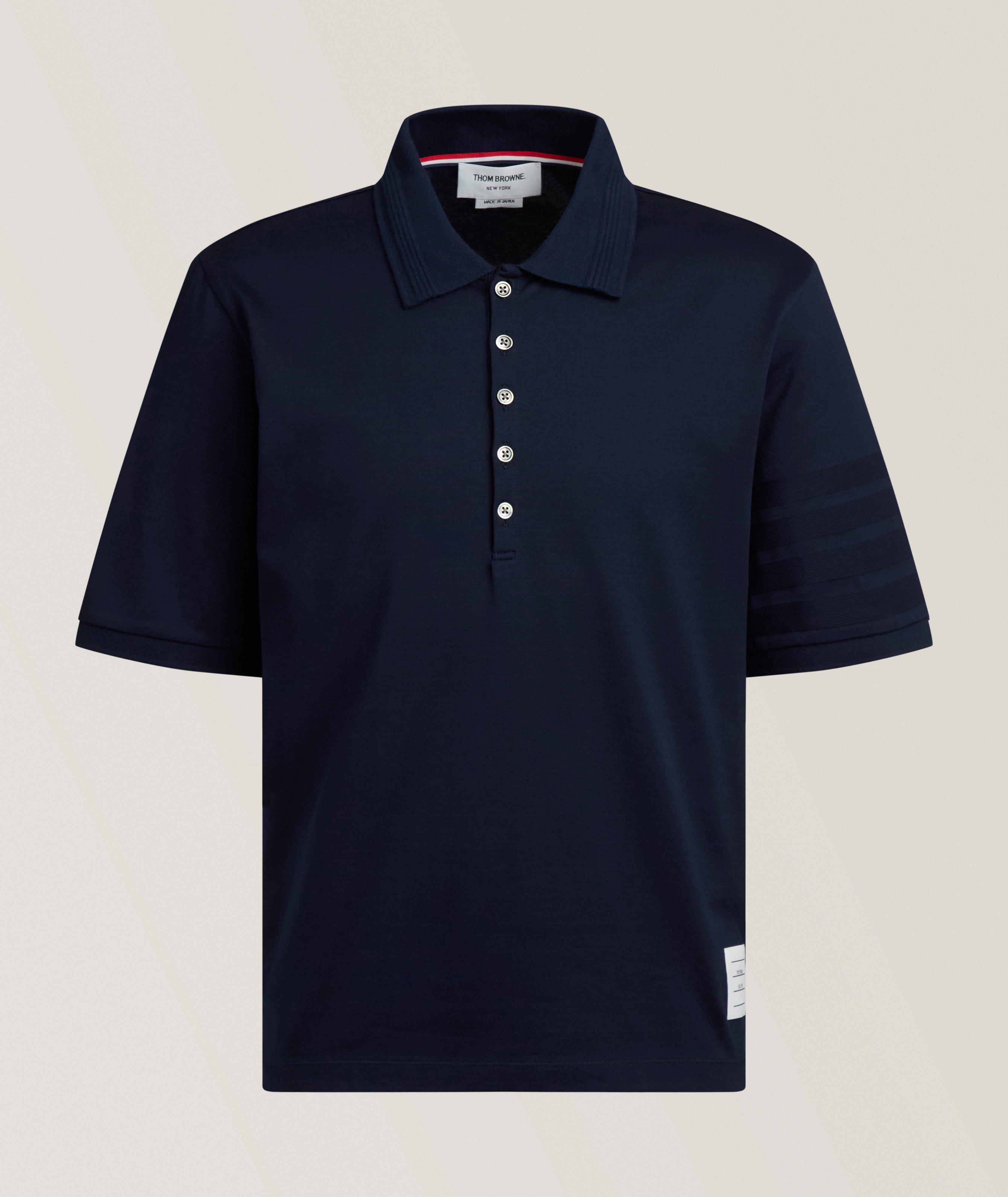 Thom Browne Ottoman Milano Stitch 4-Bar Polo